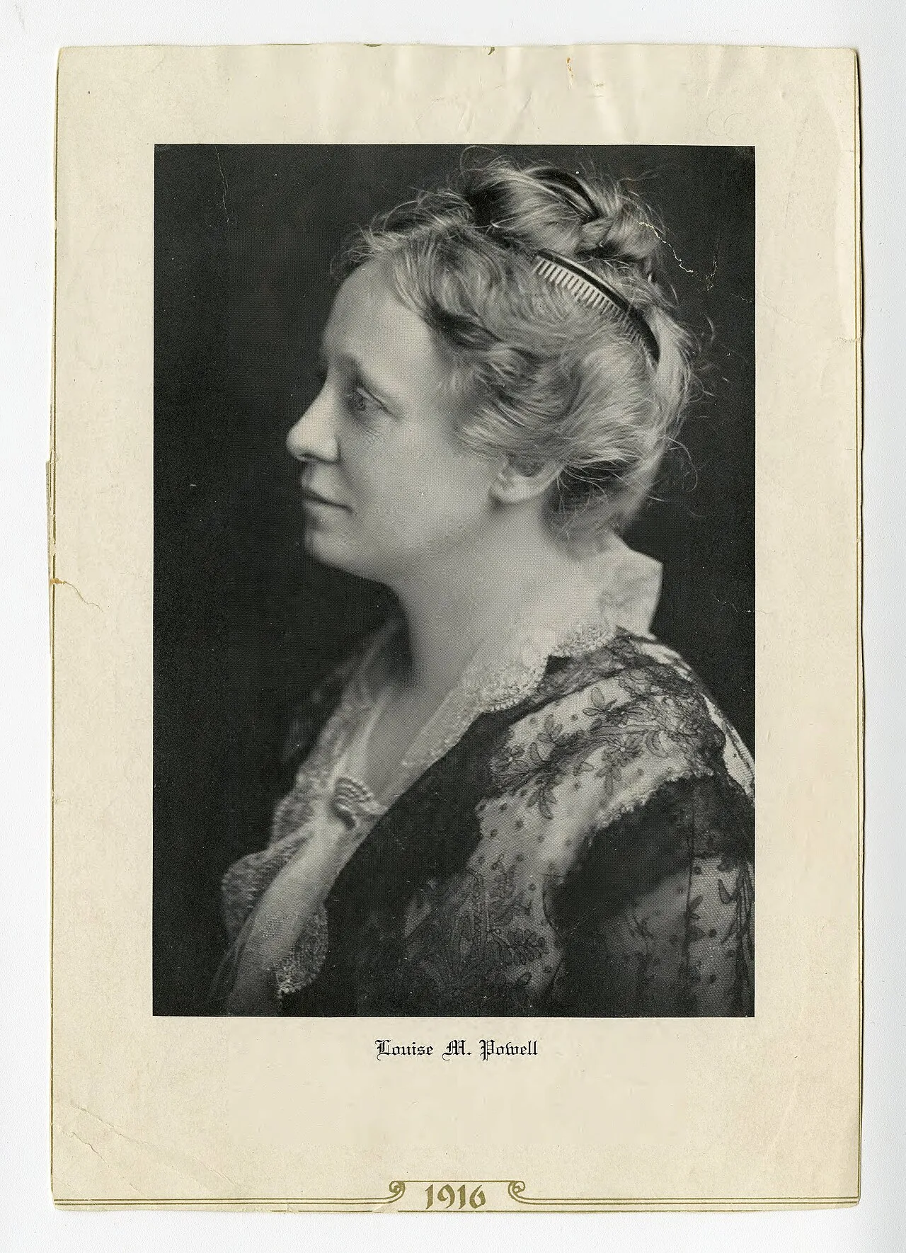 Porträt von Louise Mathilde Powell (1871–1943) – Gedenkseite