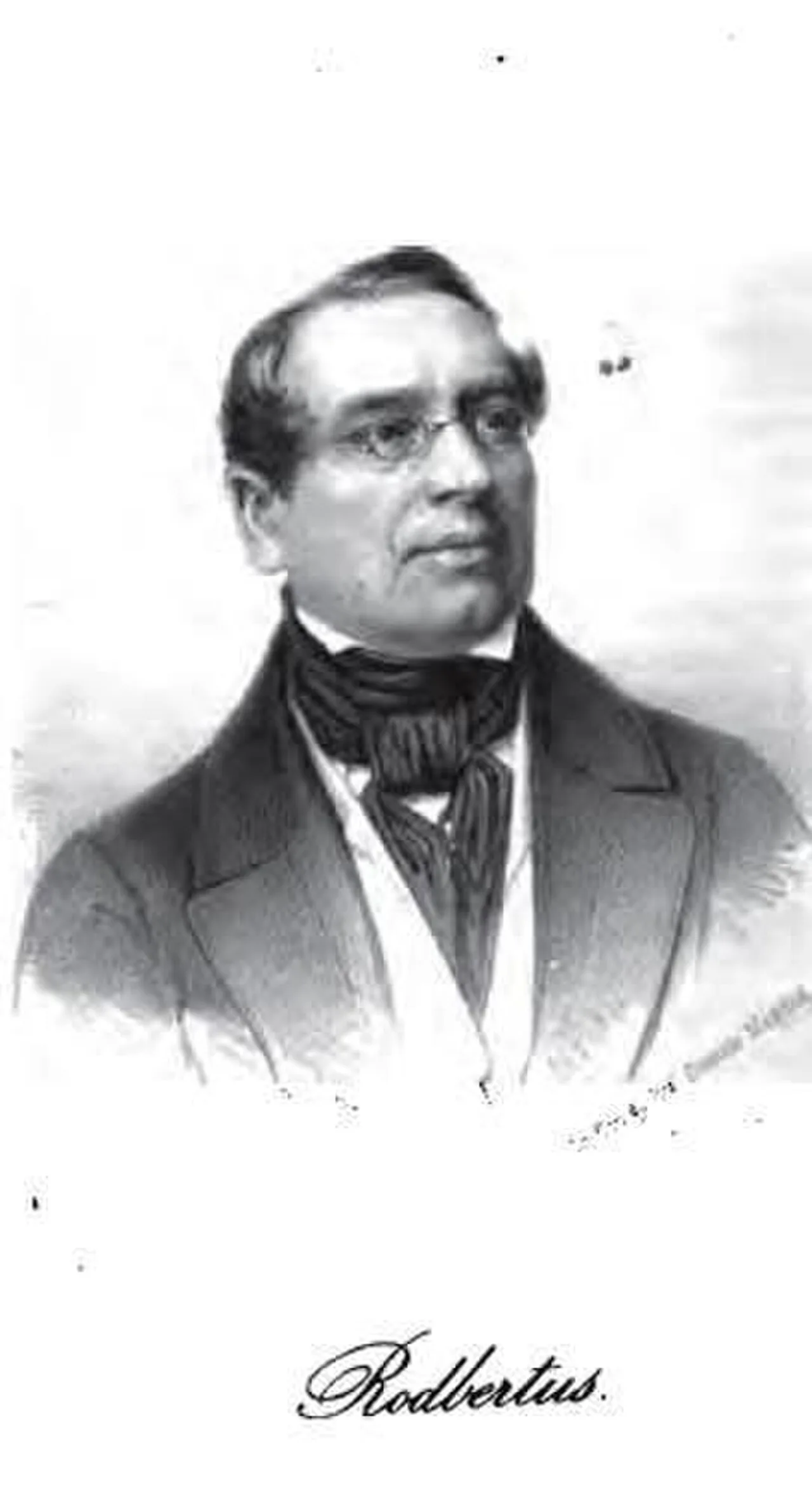 Portrait of Karl Rodbertus (1805–1875) – memorial page