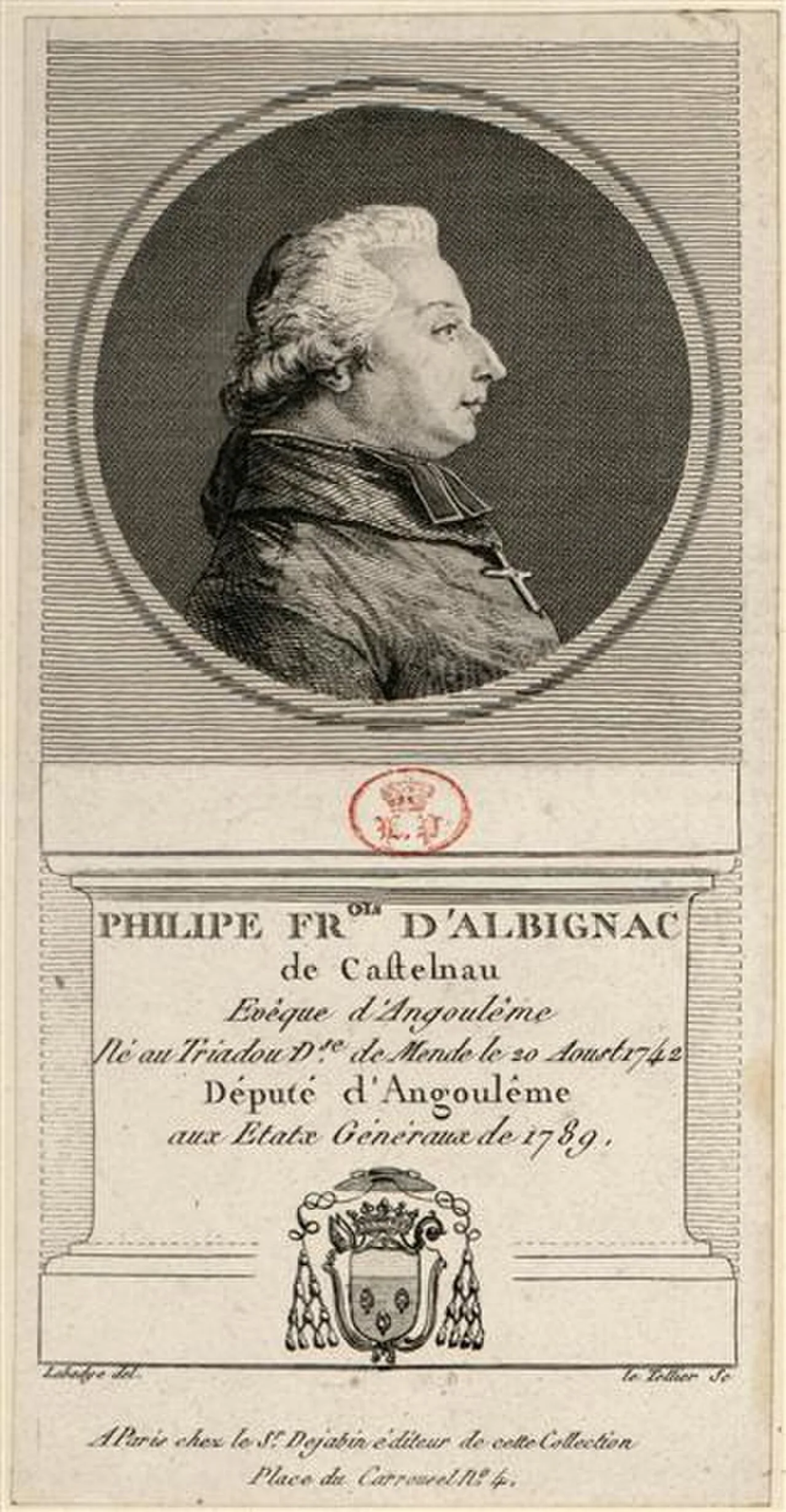 Porträt von Philippe-François d’Albignac de Castelnau (1742–1814) – Gedenkseite
