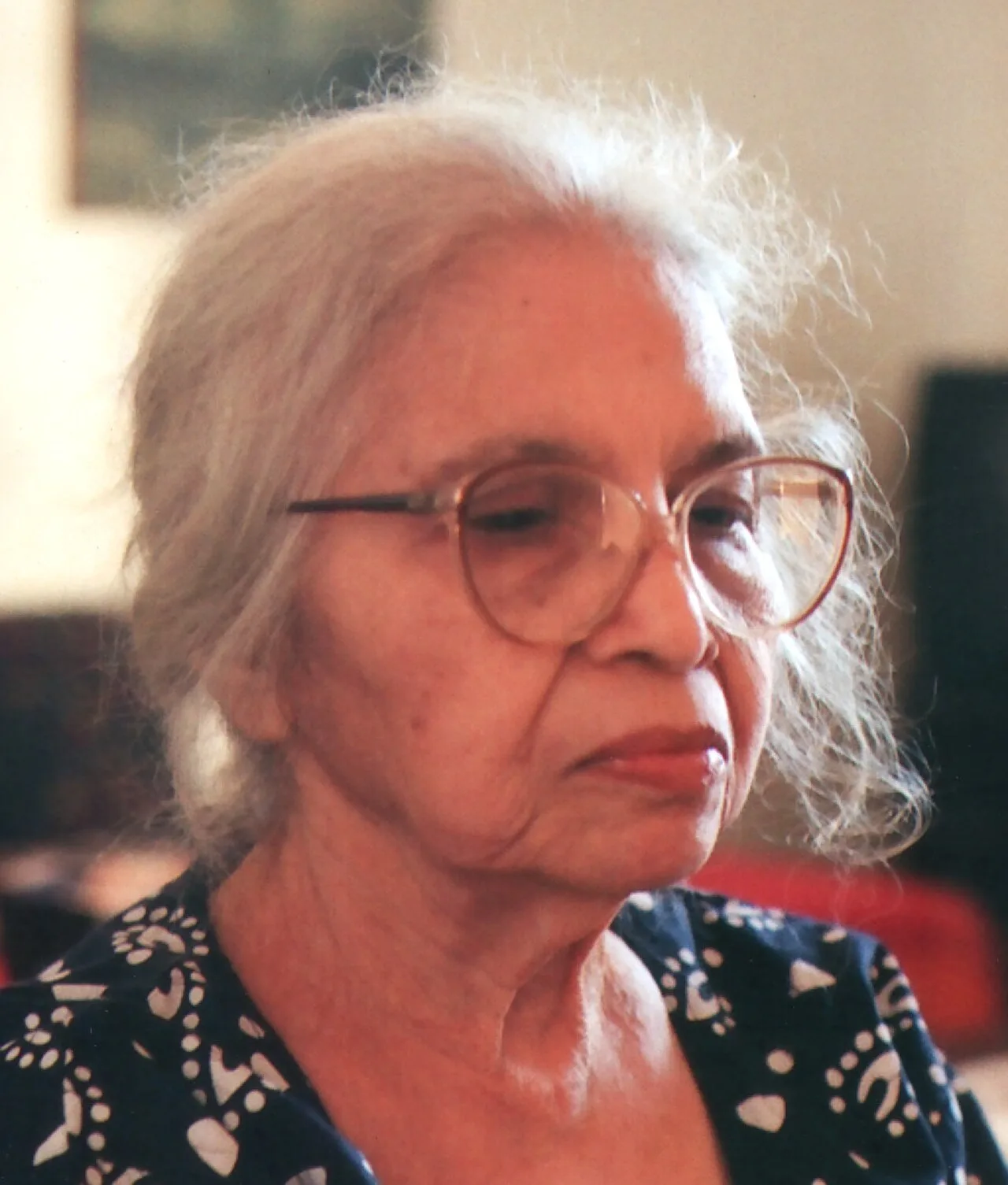 Portrait of Leela Dube (1923–2012) – memorial page