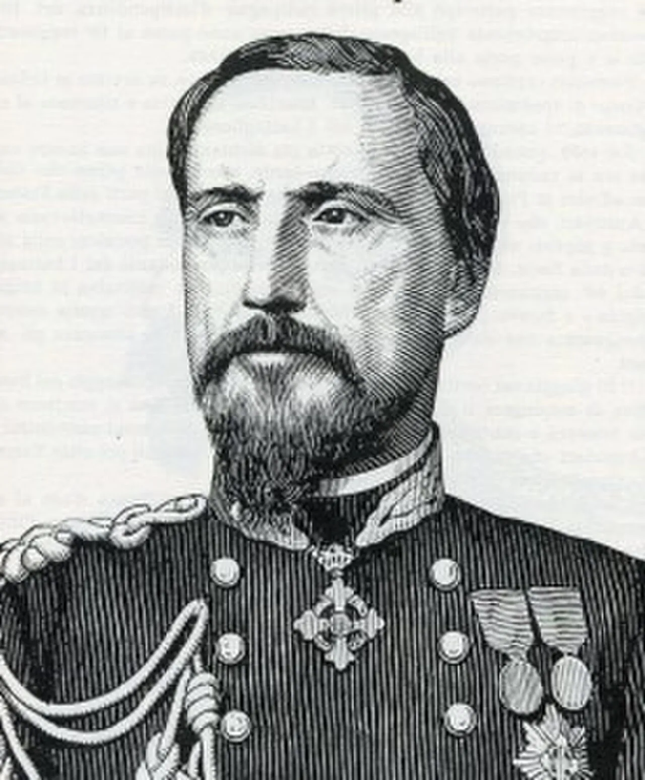 Porträt von Maurizio Gerbaix de Sonnaz (1816–1892) – Gedenkseite