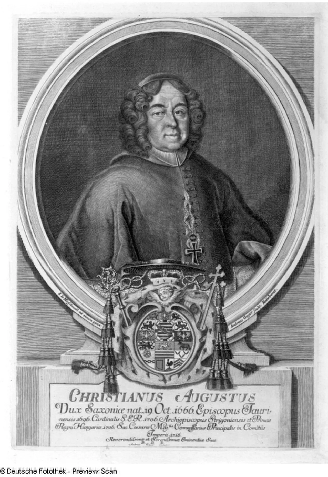 Portrait of Christian August von Sachsen-Zeitz (1666–1725) – memorial page