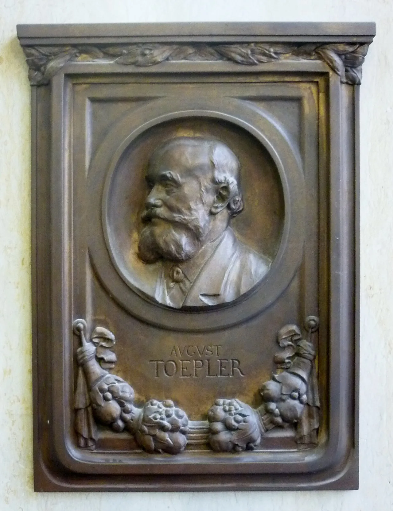 Portrait of August Toepler (1836–1912) – memorial page