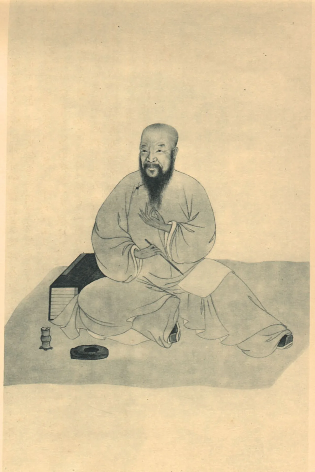 Porträt von Chen Weisong (1626–1682) – Gedenkseite