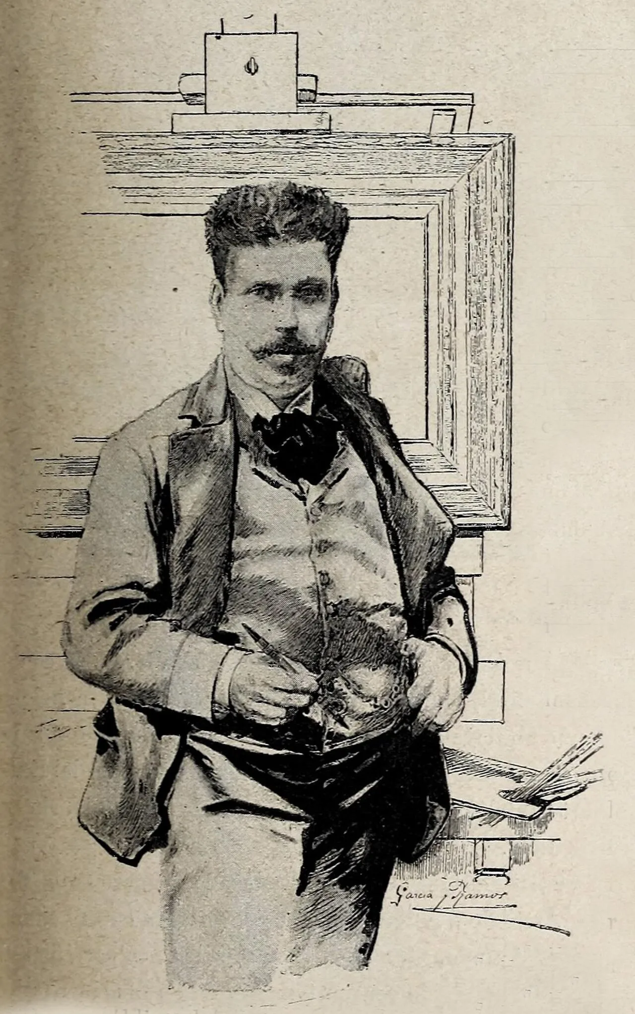 Porträt von José García y Ramos (1852–1912) – Gedenkseite
