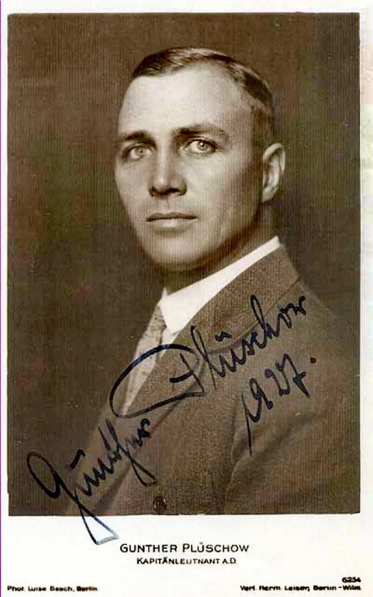 Porträt von Gunther Plüschow (1886–1931) – Gedenkseite