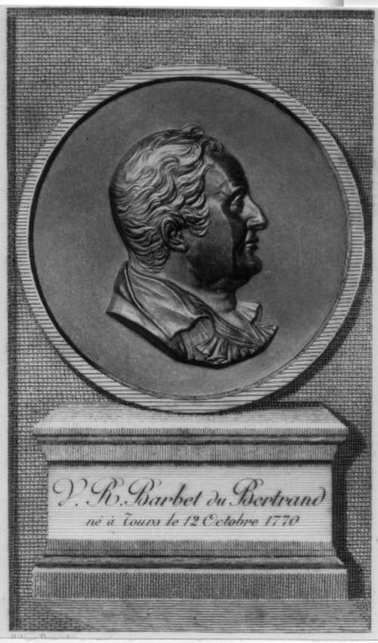 Porträt von V. R. Barbet du Bertrand (1770–1852) – Gedenkseite