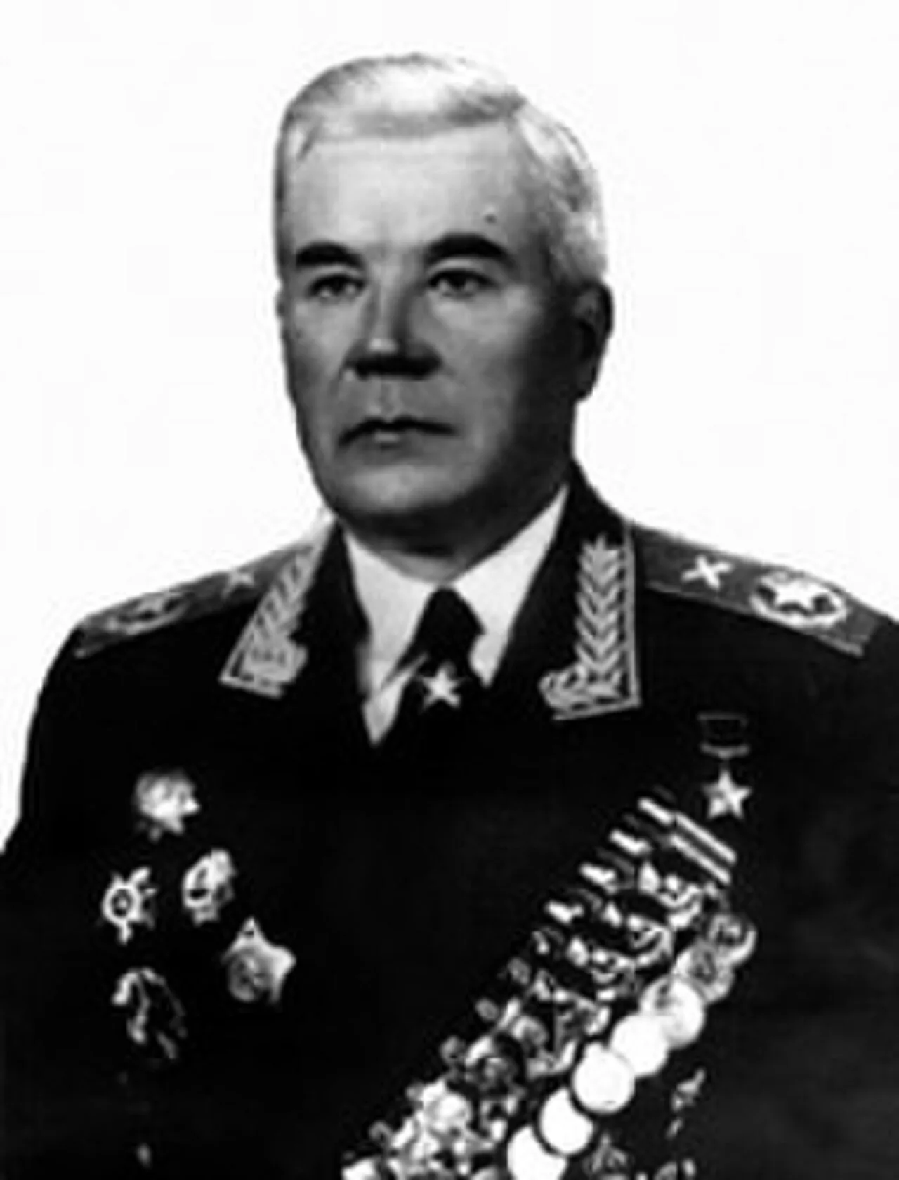 Porträt von Mitrofan Iwanowitsch Nedelin (1902–1960) – Gedenkseite