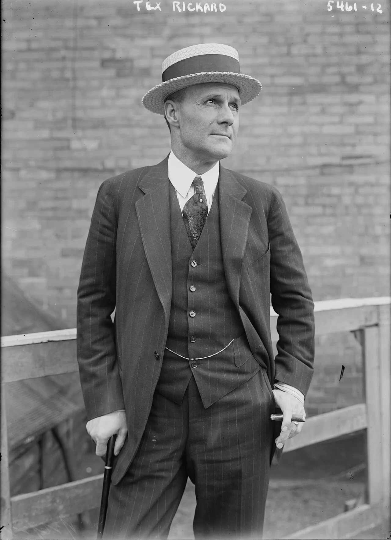 Porträt von Tex Rickard (1870–1929) – Gedenkseite