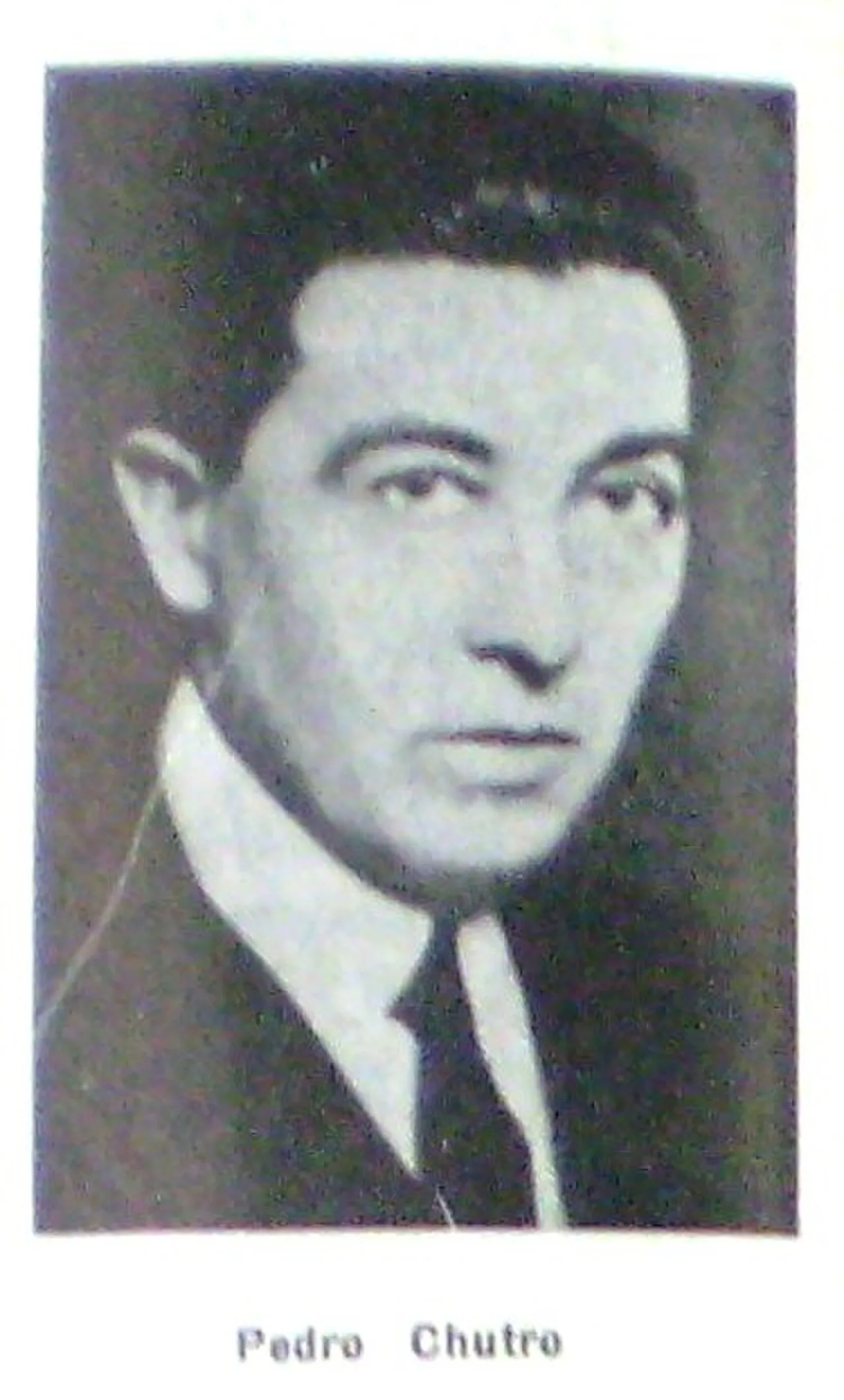 Porträt von Pedro Chutró (1880–1937) – Gedenkseite