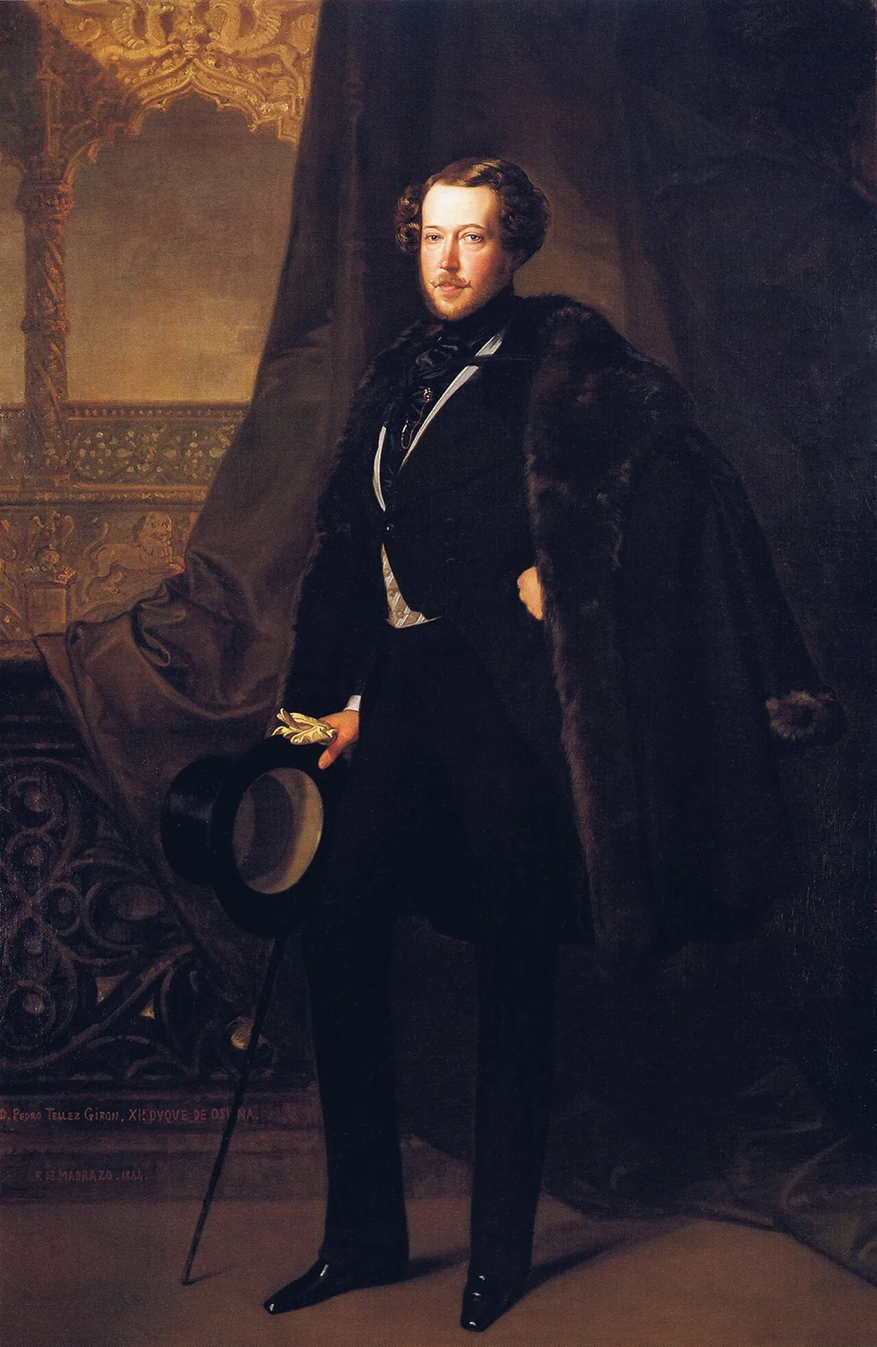 Porträt von Pedro de Alcántara Téllez-Girón y Beaufort Spontin, 14th Duke of the Infantado (1810–1844) – Gedenkseite