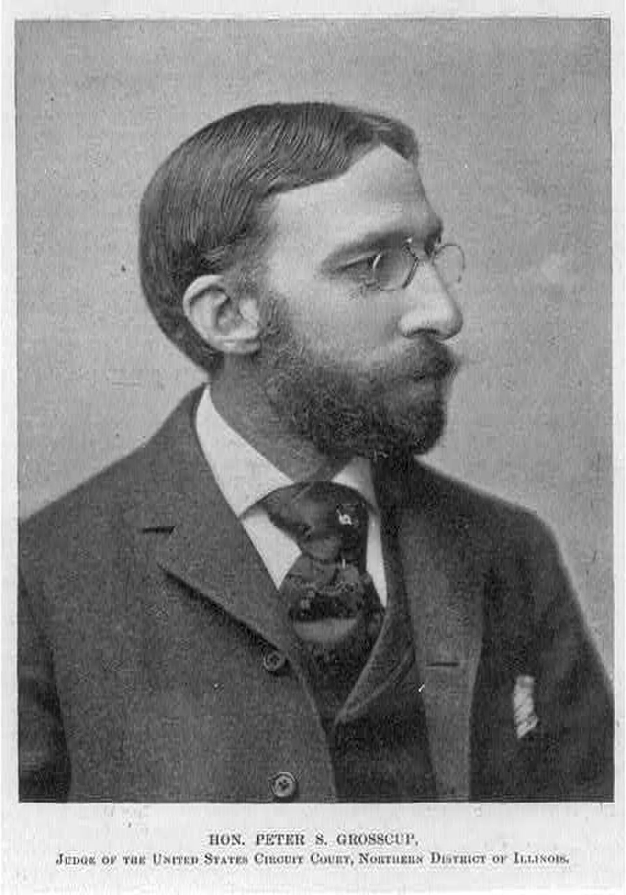 Porträt von Peter Stenger Grosscup (1852–1921) – Gedenkseite