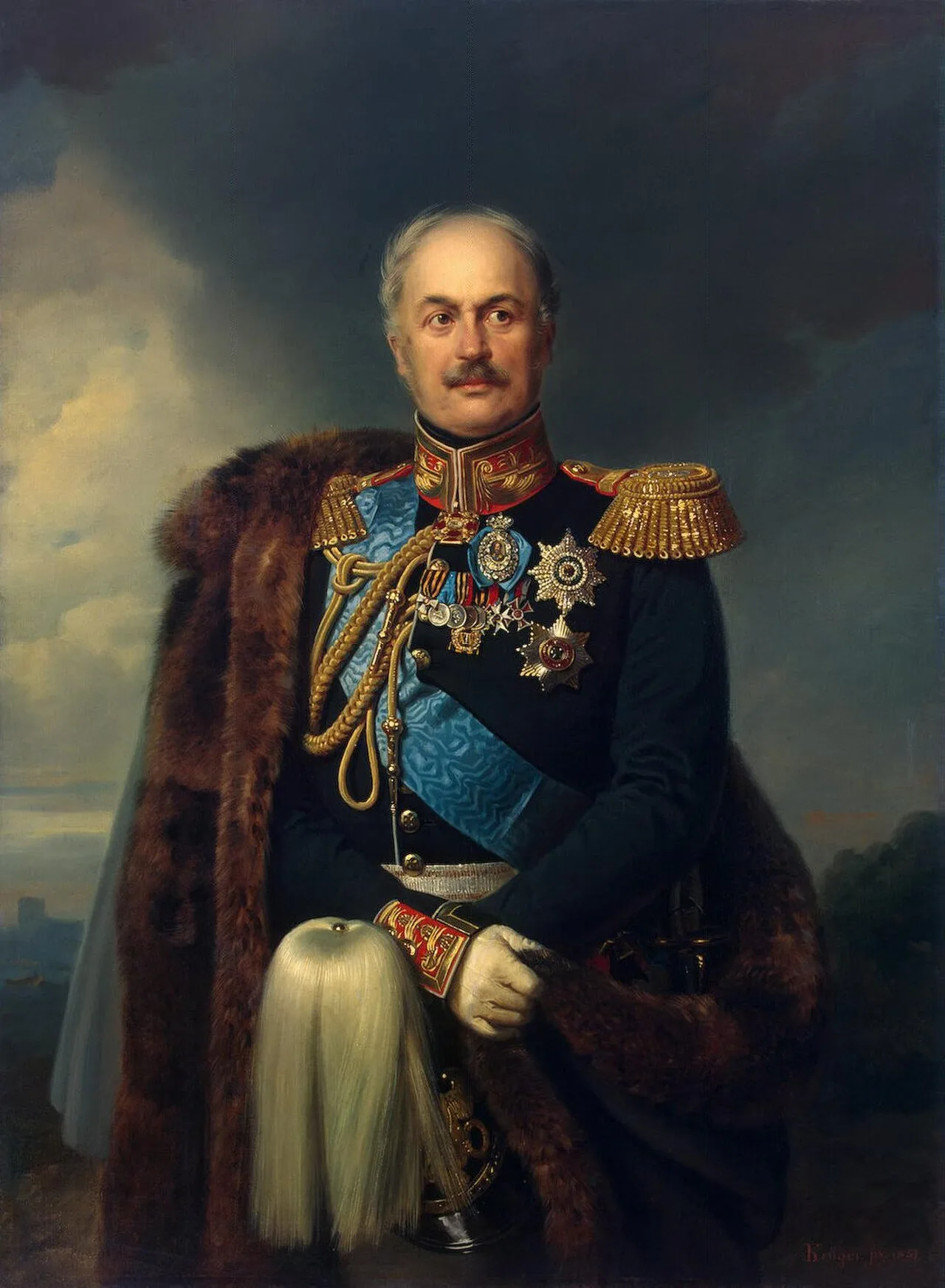 Porträt von Pawel Dmitrijewitsch Kisseljow (1788–1872) – Gedenkseite