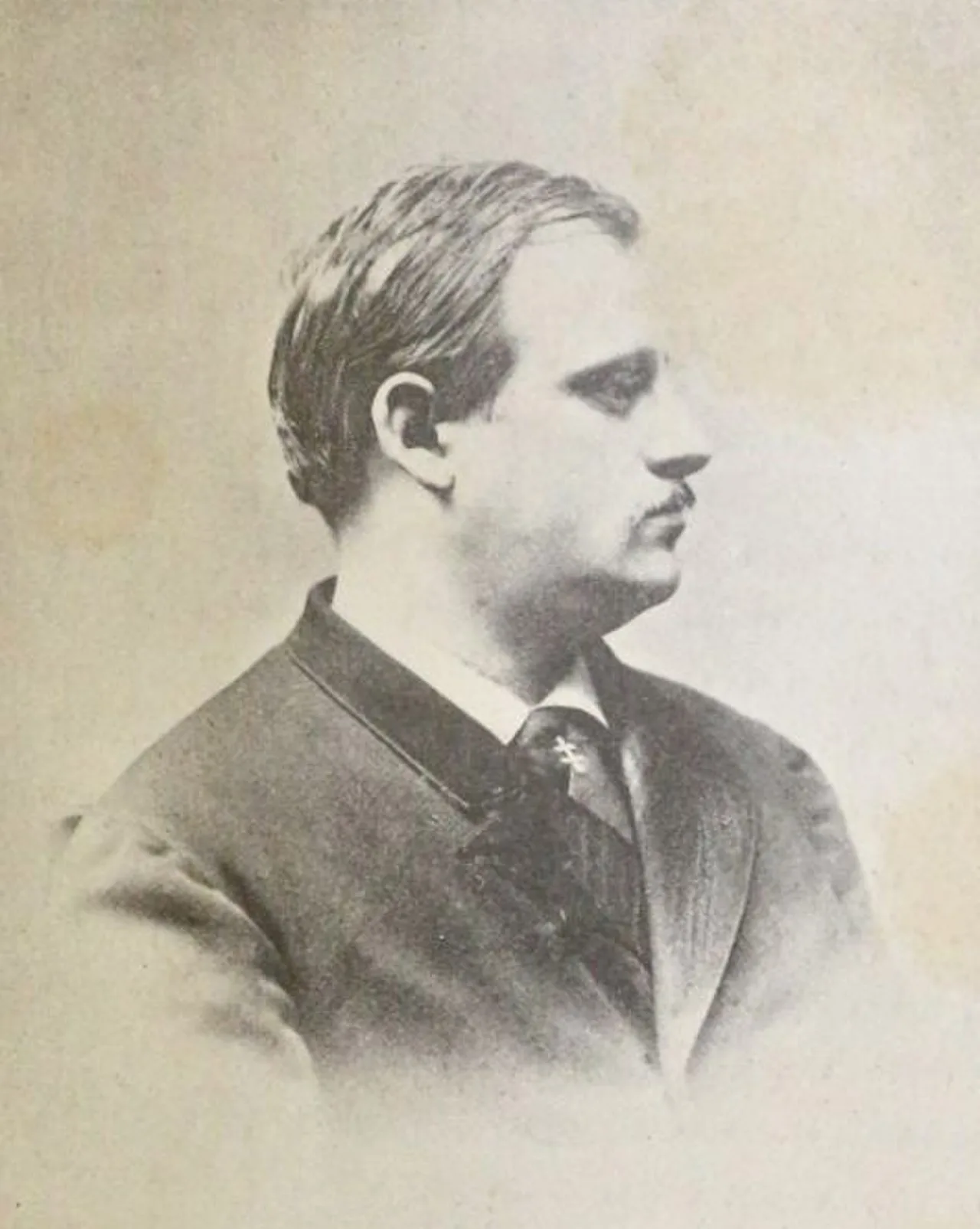 Porträt von Stanislas de Guaita (1861–1897) – Gedenkseite