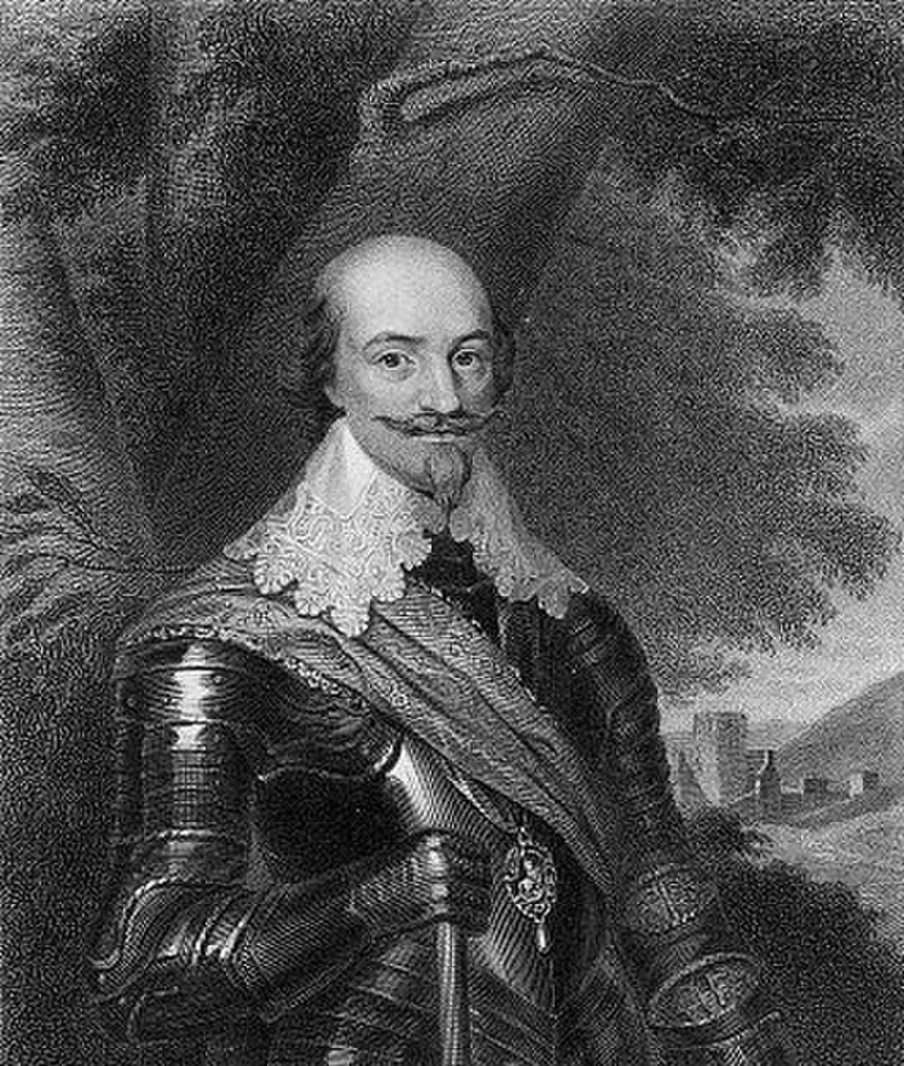 Porträt von Robert of Lindsey Bertie (1582–1642) – Gedenkseite