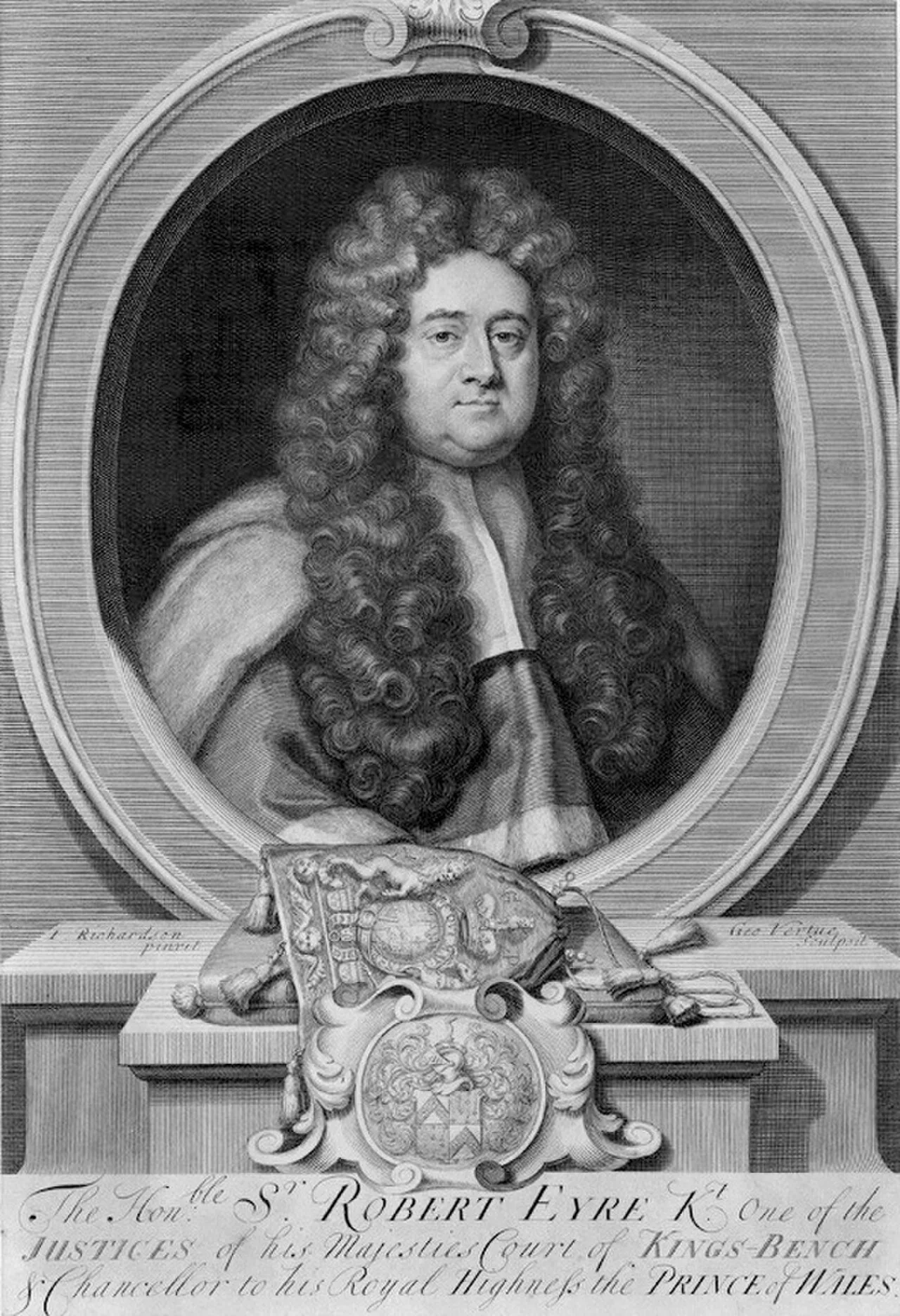 Porträt von Robert Eyre (1666–1735) – Gedenkseite