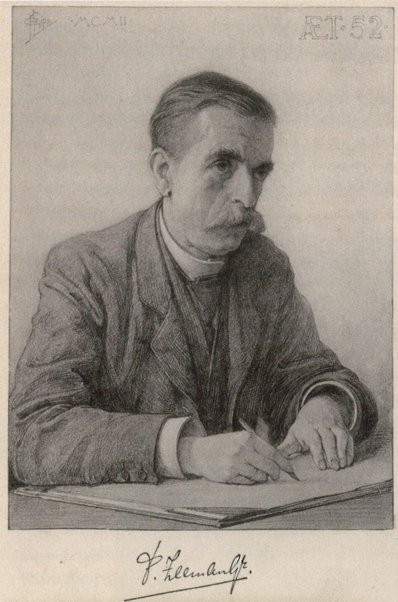 Porträt von Pieter Zeeman Gzn. (1850–1915) – Gedenkseite