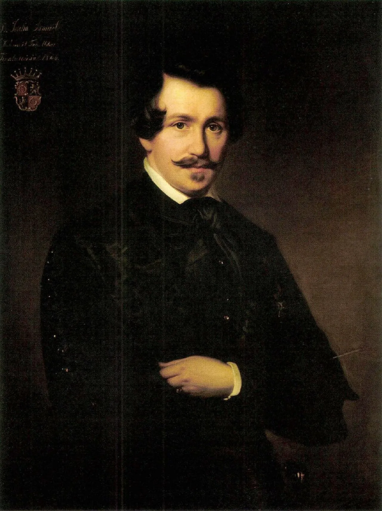 Porträt von Sámuel Baron Jósika von Branyicska (1805–1860) – Gedenkseite