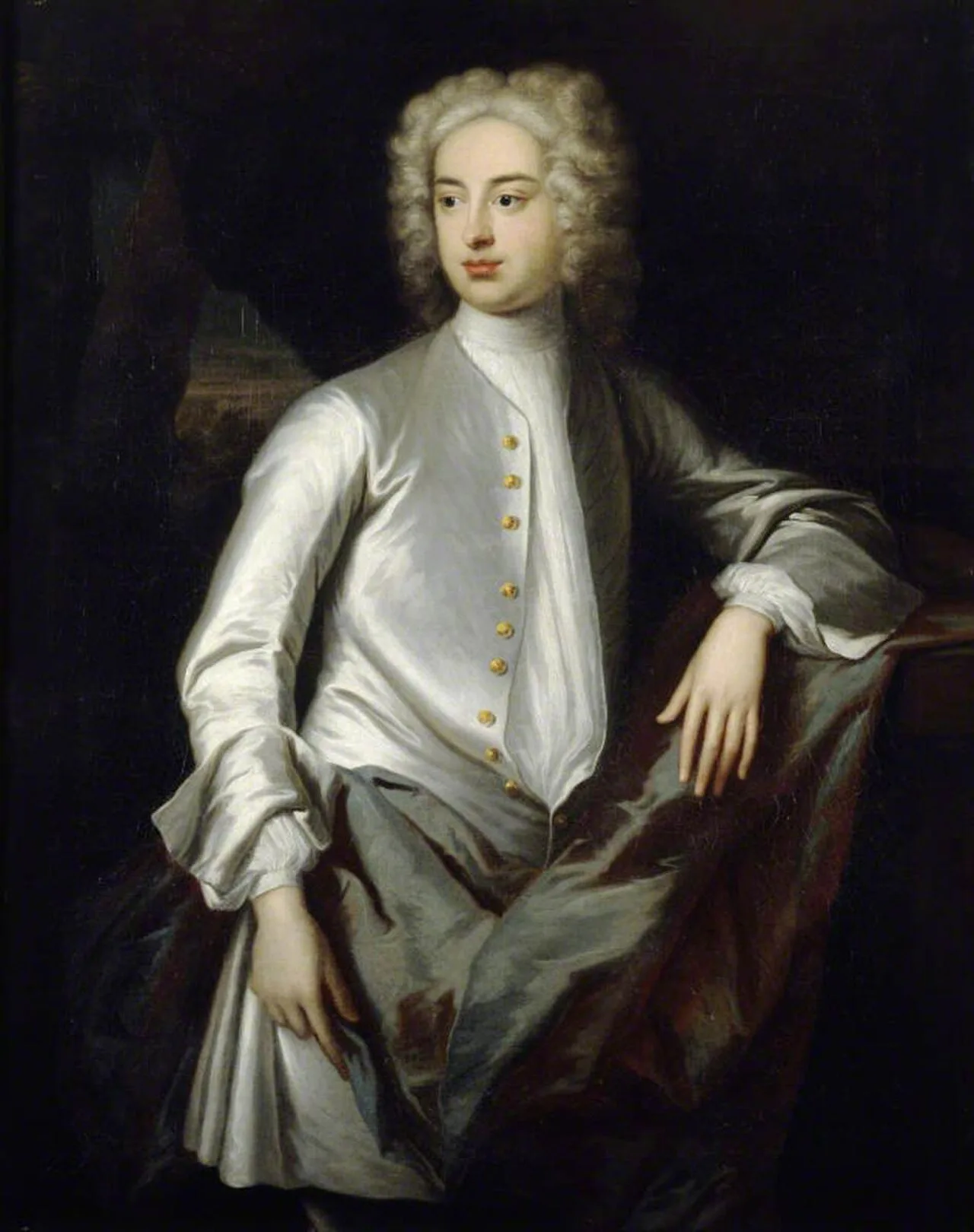 Porträt von Sir Hugh Acland, 6th Baronet (1697–1728) – Gedenkseite
