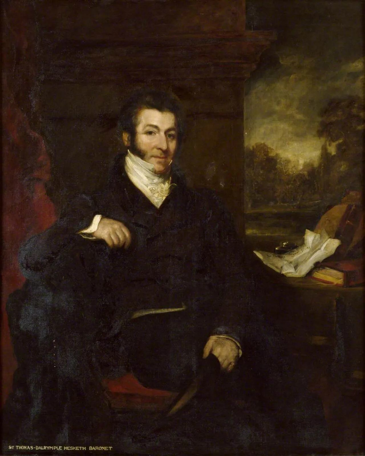 Porträt von Sir Thomas Dalrymple Hesketh, 3rd Bt. (1777–1842) – Gedenkseite