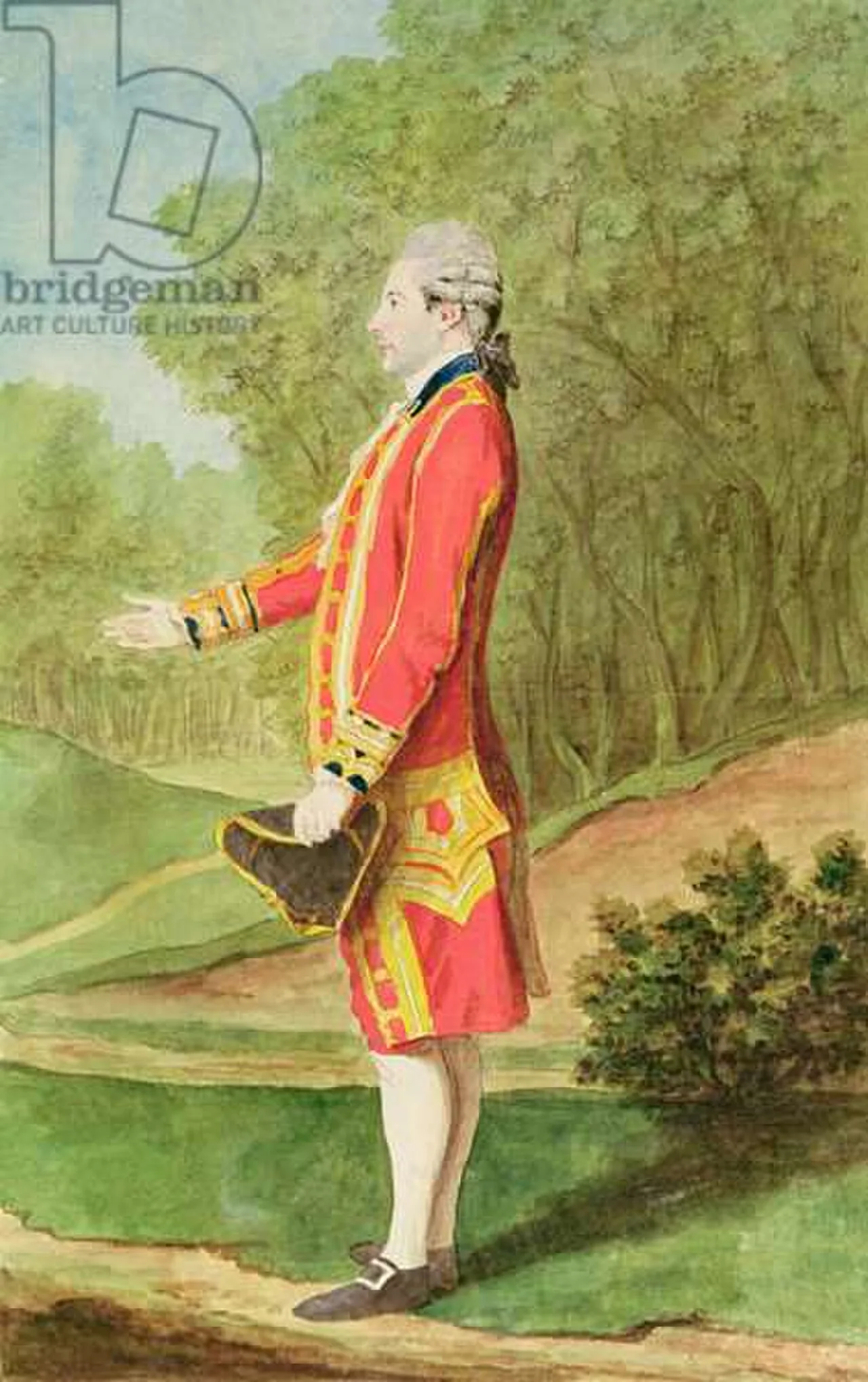 Porträt von Comte Francois de Brossard (1739–1822) – Gedenkseite