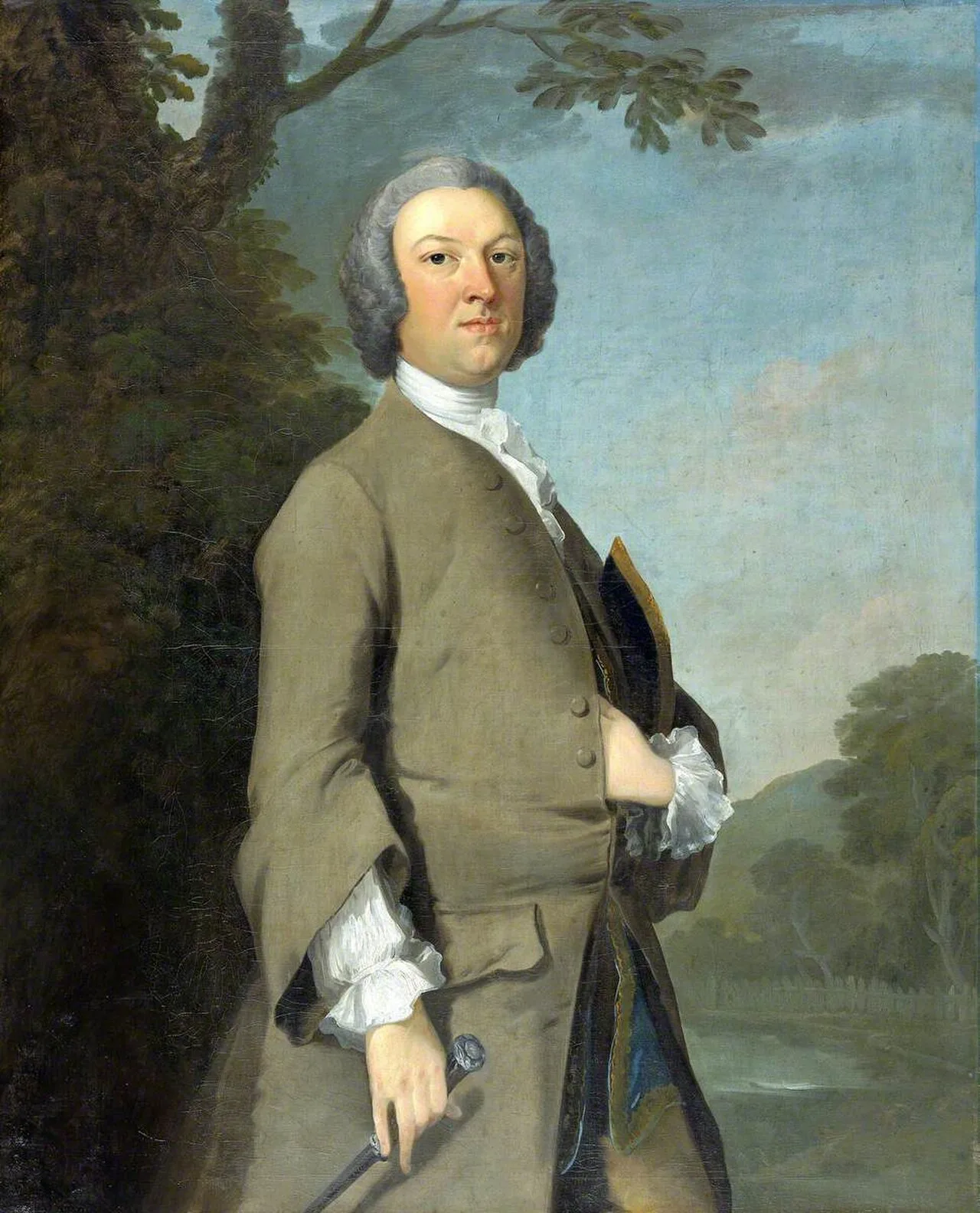 Porträt von Sir Thomas Aubrey, 5th Baronet (1708–1786) – Gedenkseite