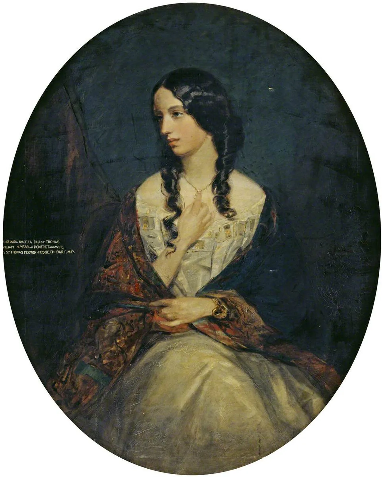 Porträt von Lady Anna Maria Isabella Fermor (1828–1870) – Gedenkseite