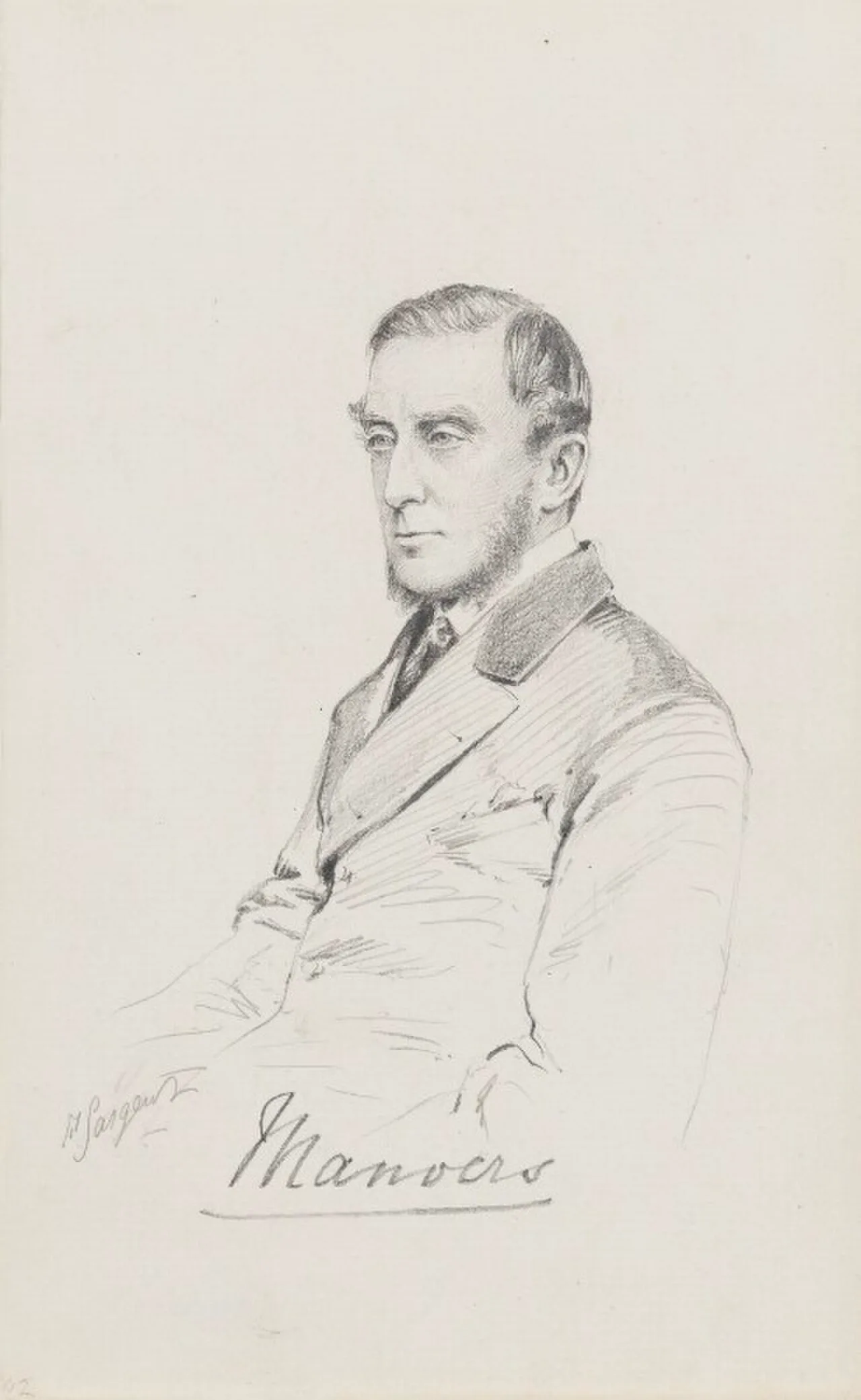 Porträt von Sydney Pierrepont, 3rd Earl Manvers (1825–1900) – Gedenkseite