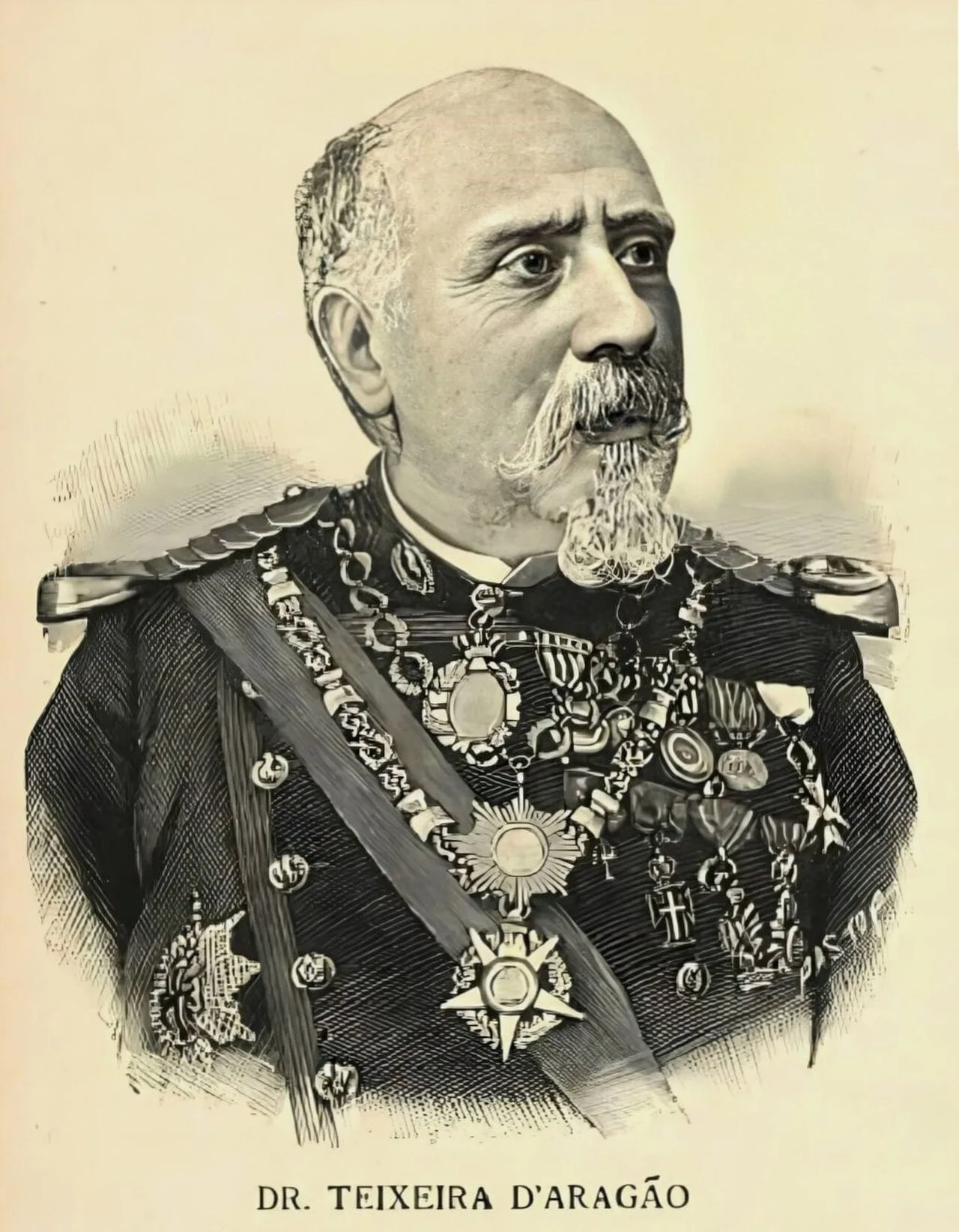 Porträt von Augusto Carlos Teixeira de Aragão (1823–1903) – Gedenkseite