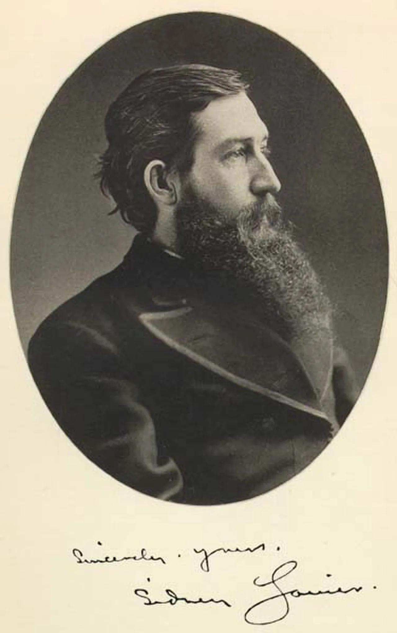 Porträt von Sidney Lanier (1842–1881) – Gedenkseite
