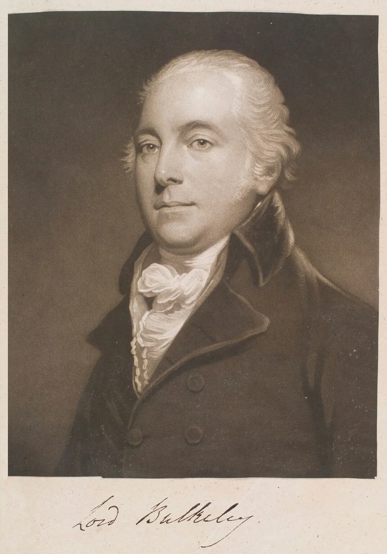 Porträt von Thomas Bulkeley (1752–1822) – Gedenkseite