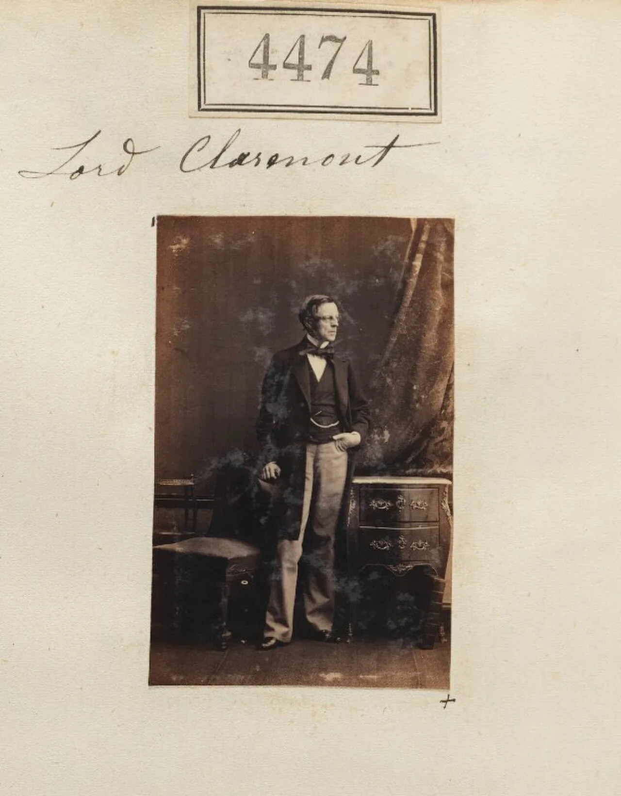 Porträt von Thomas Fortescue, 1st Baron Clermont (1815–1887) – Gedenkseite