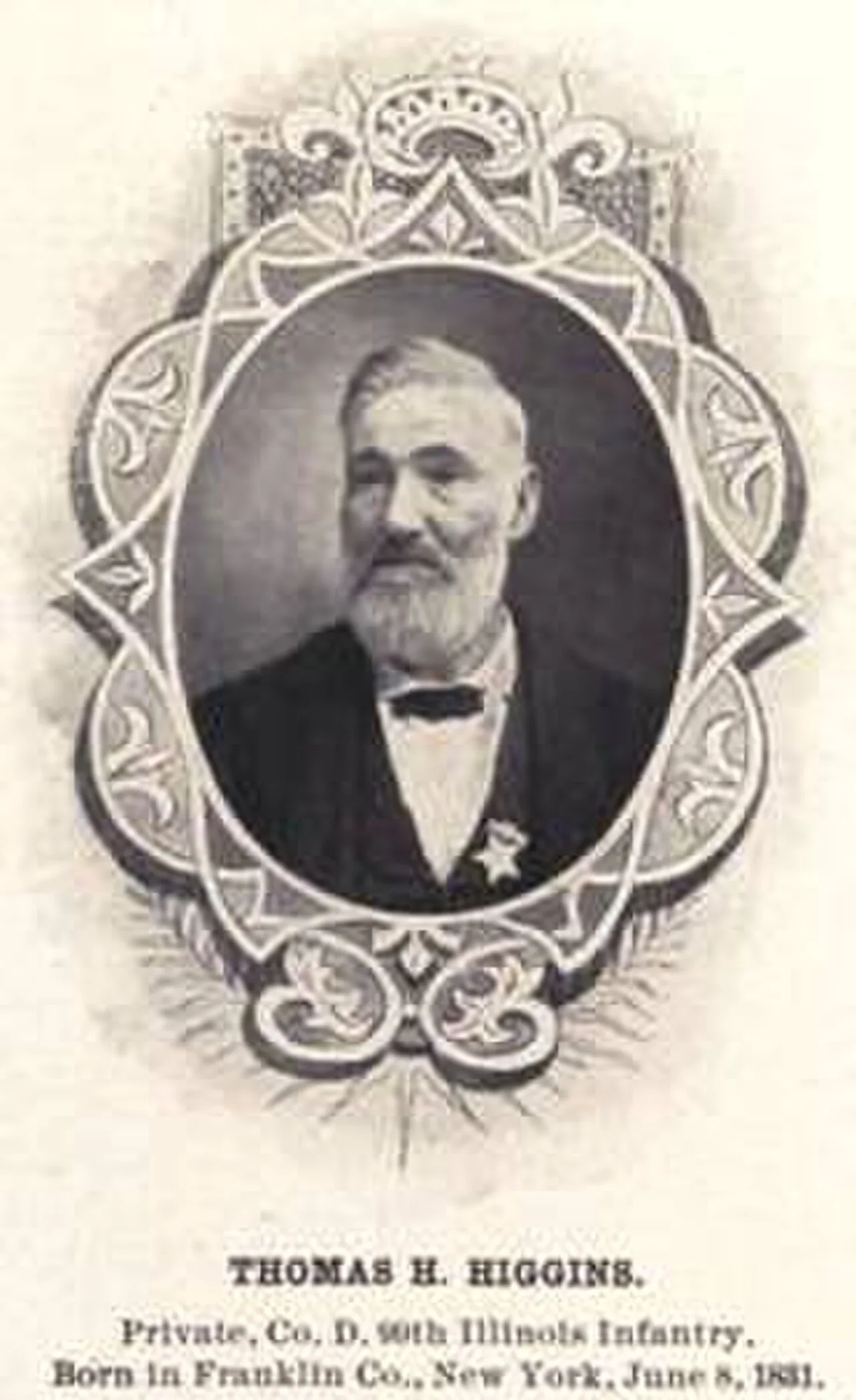 Porträt von Thomas J. Higgins (1831–1917) – Gedenkseite