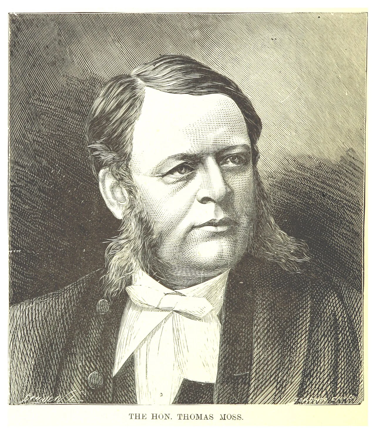 Porträt von Thomas Moss (1836–1881) – Gedenkseite