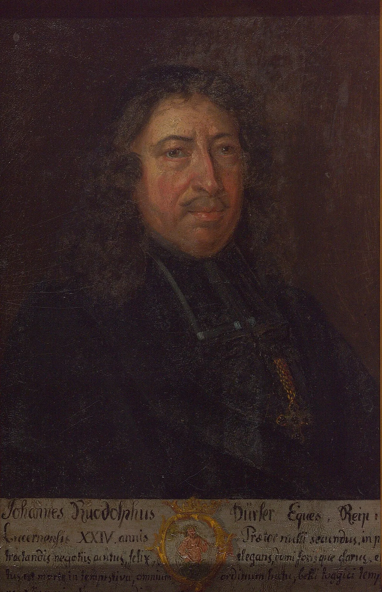 Porträt von Johann Rudolf Dürler (1645–1712) – Gedenkseite