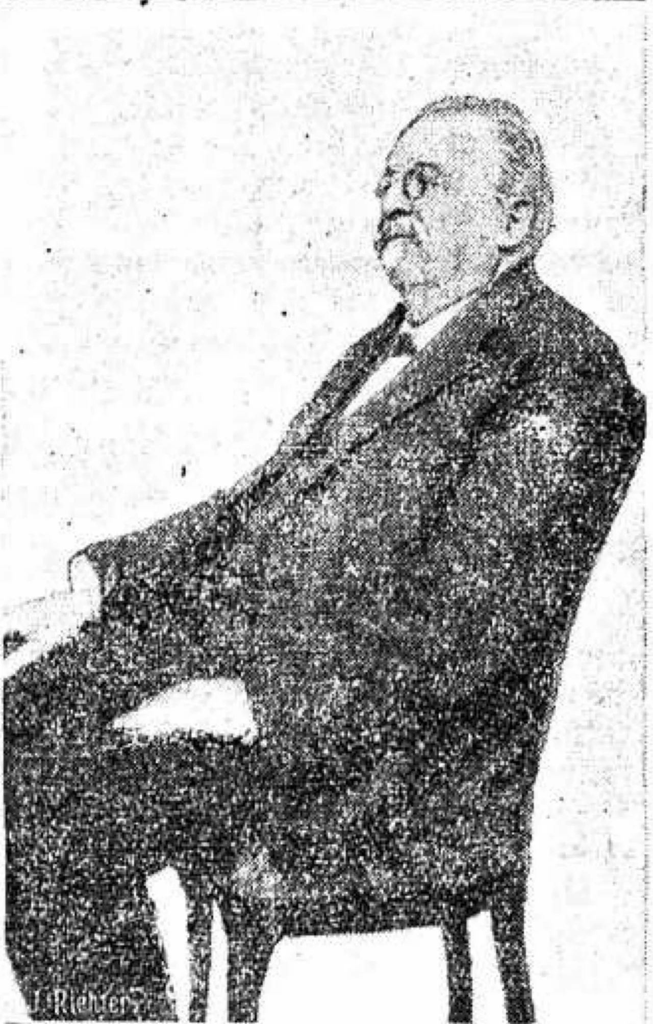 Porträt von Gustav Loretan (1848–1932) – Gedenkseite