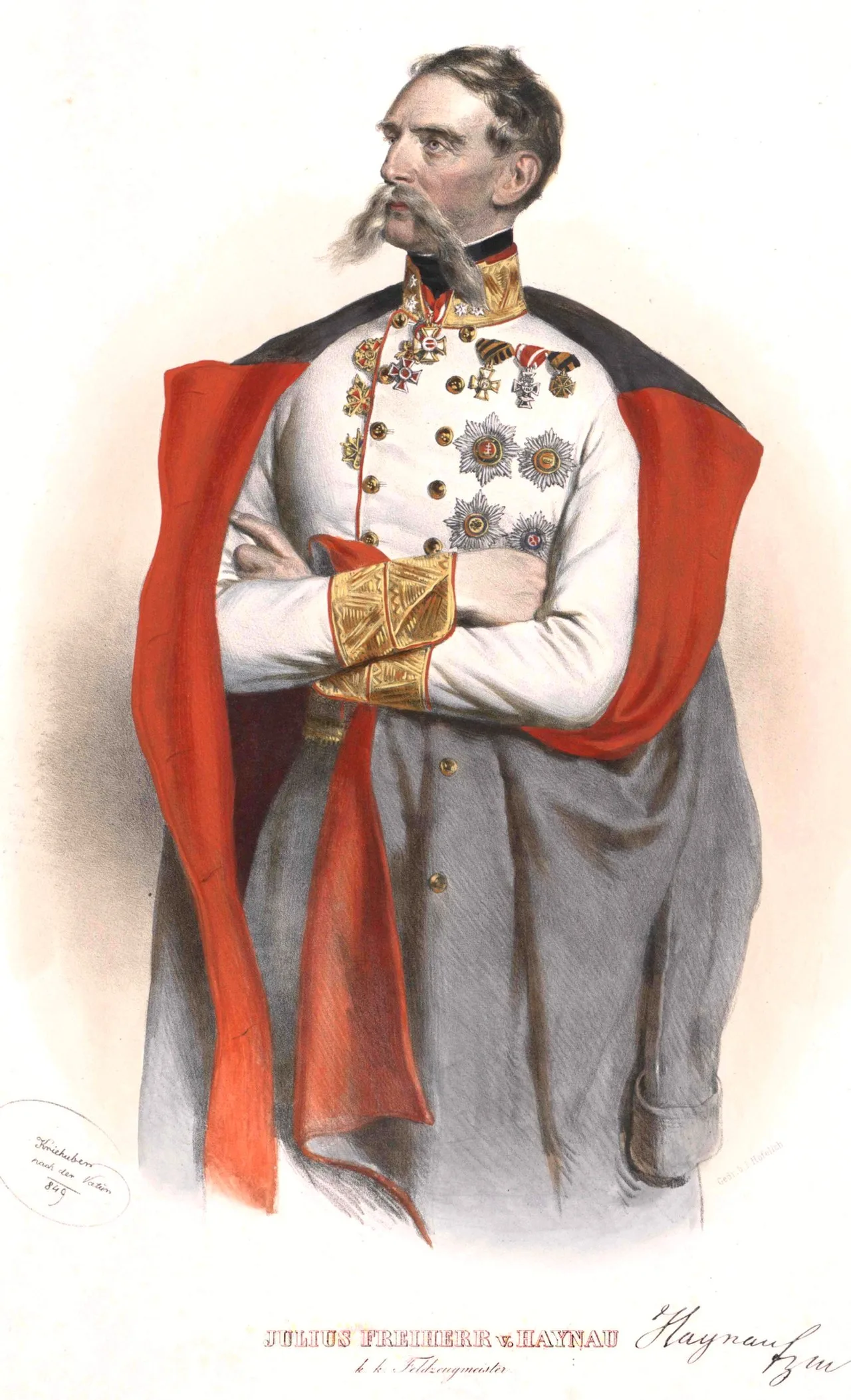 Porträt von Julius von Haynau (1786–1853) – Gedenkseite