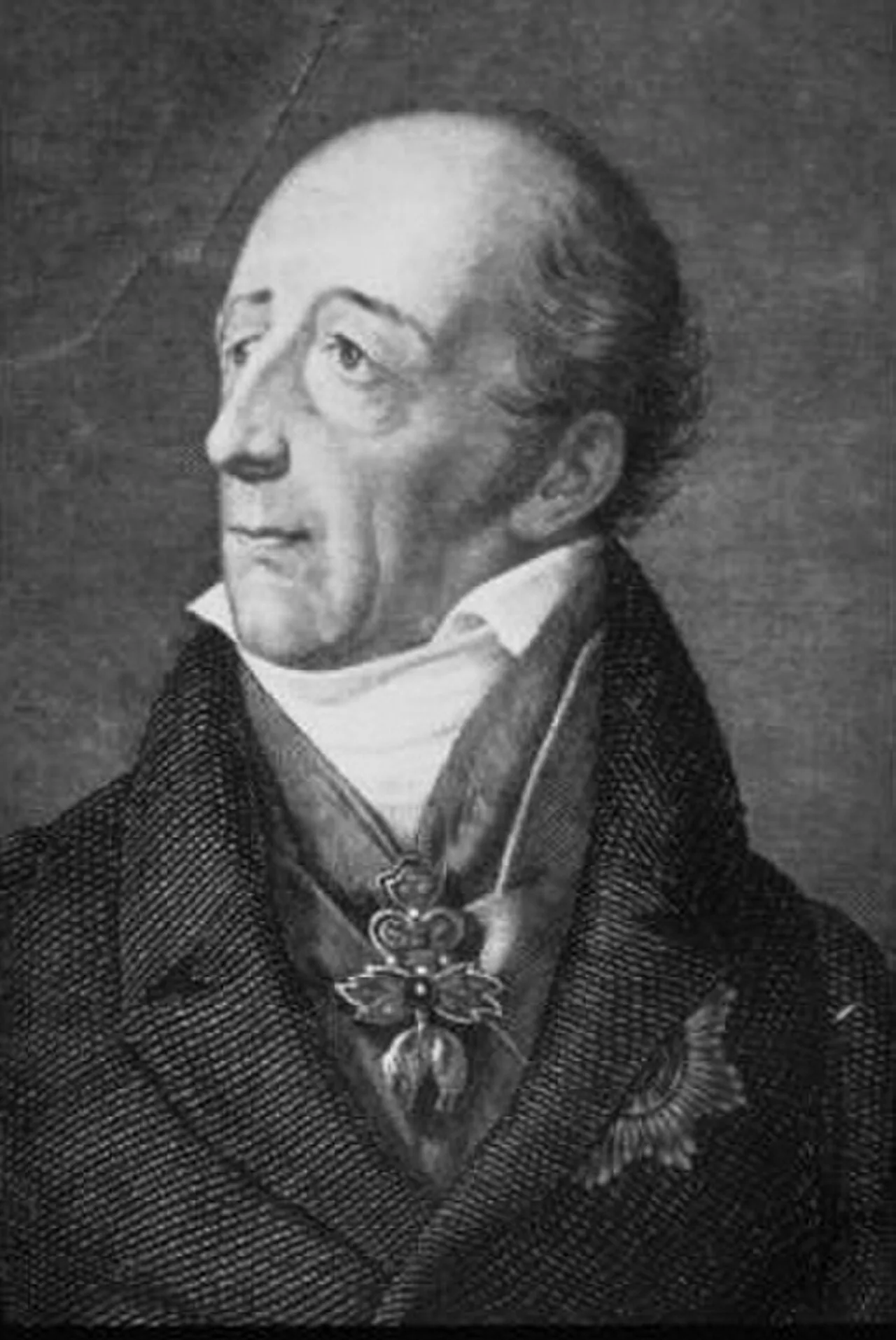 Porträt von Johann Philipp von Stadion (1763–1824) – Gedenkseite