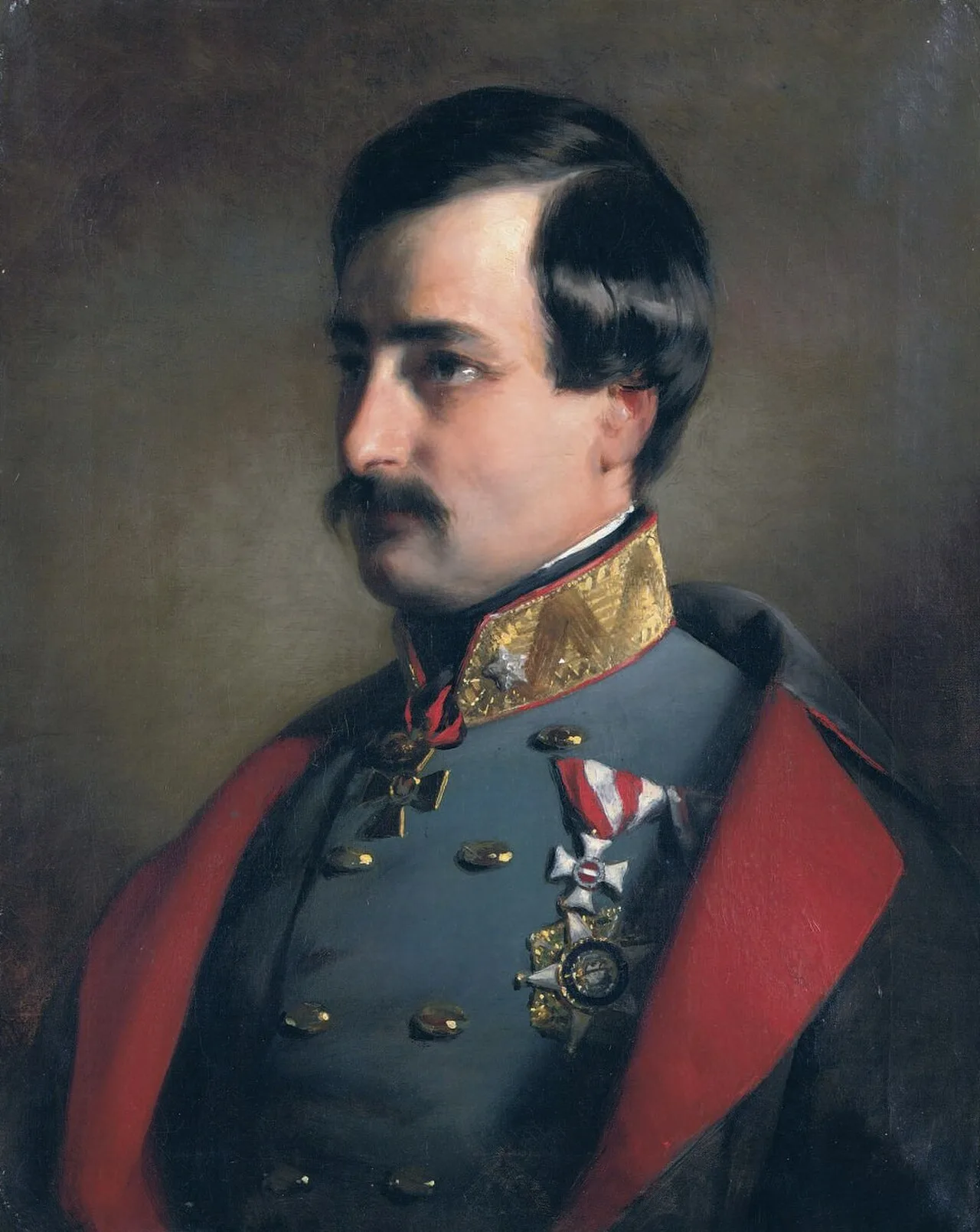 Porträt von Alexander von Mensdorff-Pouilly (1813–1871) – Gedenkseite