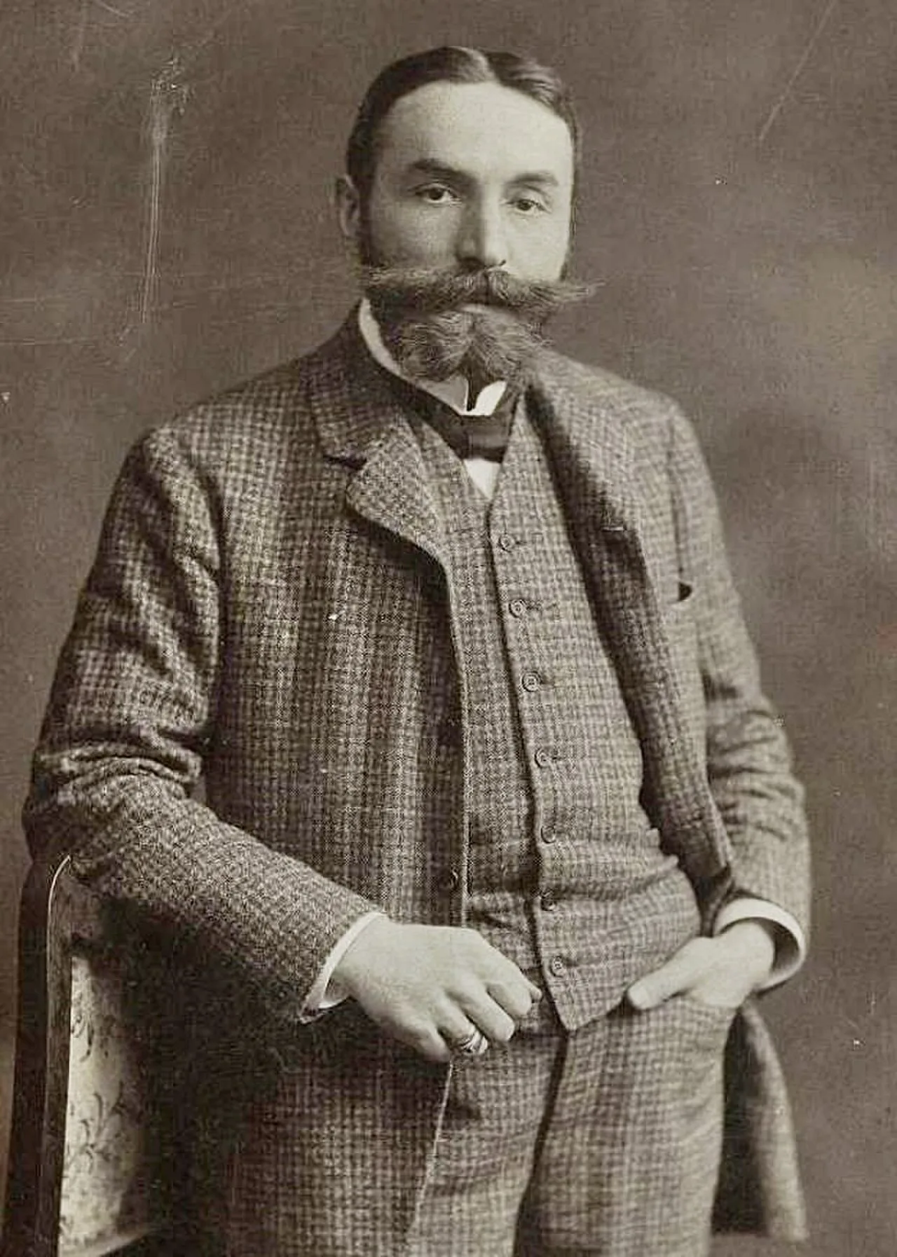 Porträt von Károly Baross (1865–1905) – Gedenkseite