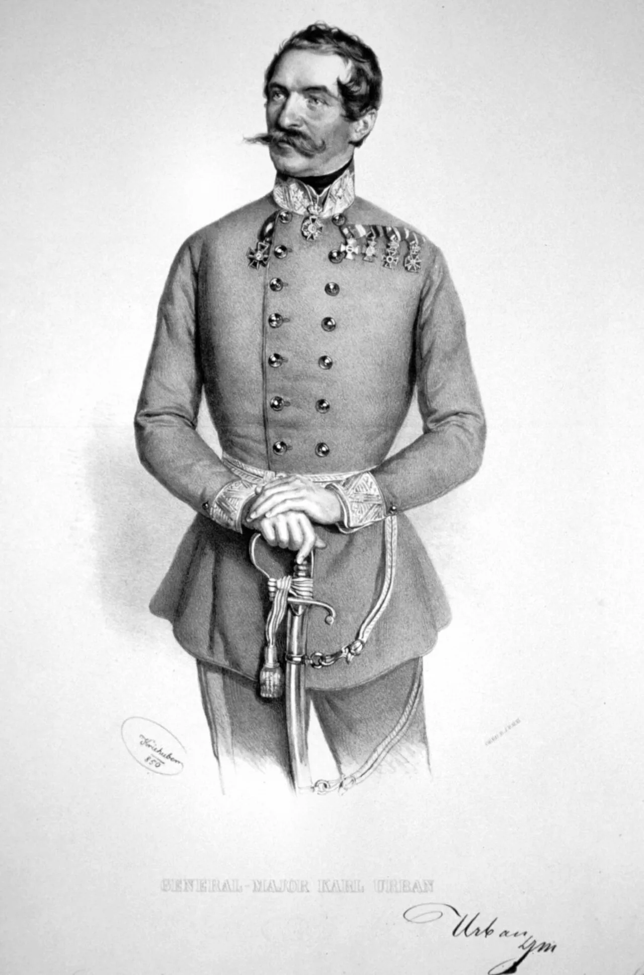 Porträt von Karl von Urban (1802–1877) – Gedenkseite