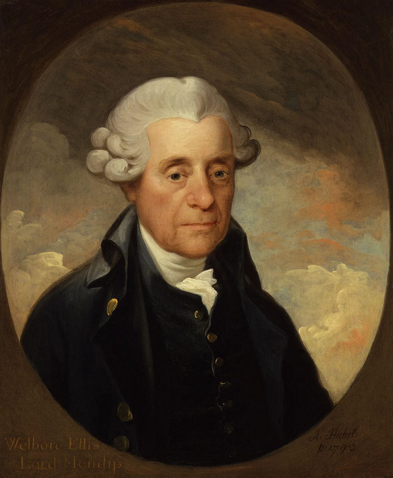 Porträt von Welbore Ellis, 1st Baron Mendip (1713–1802) – Gedenkseite