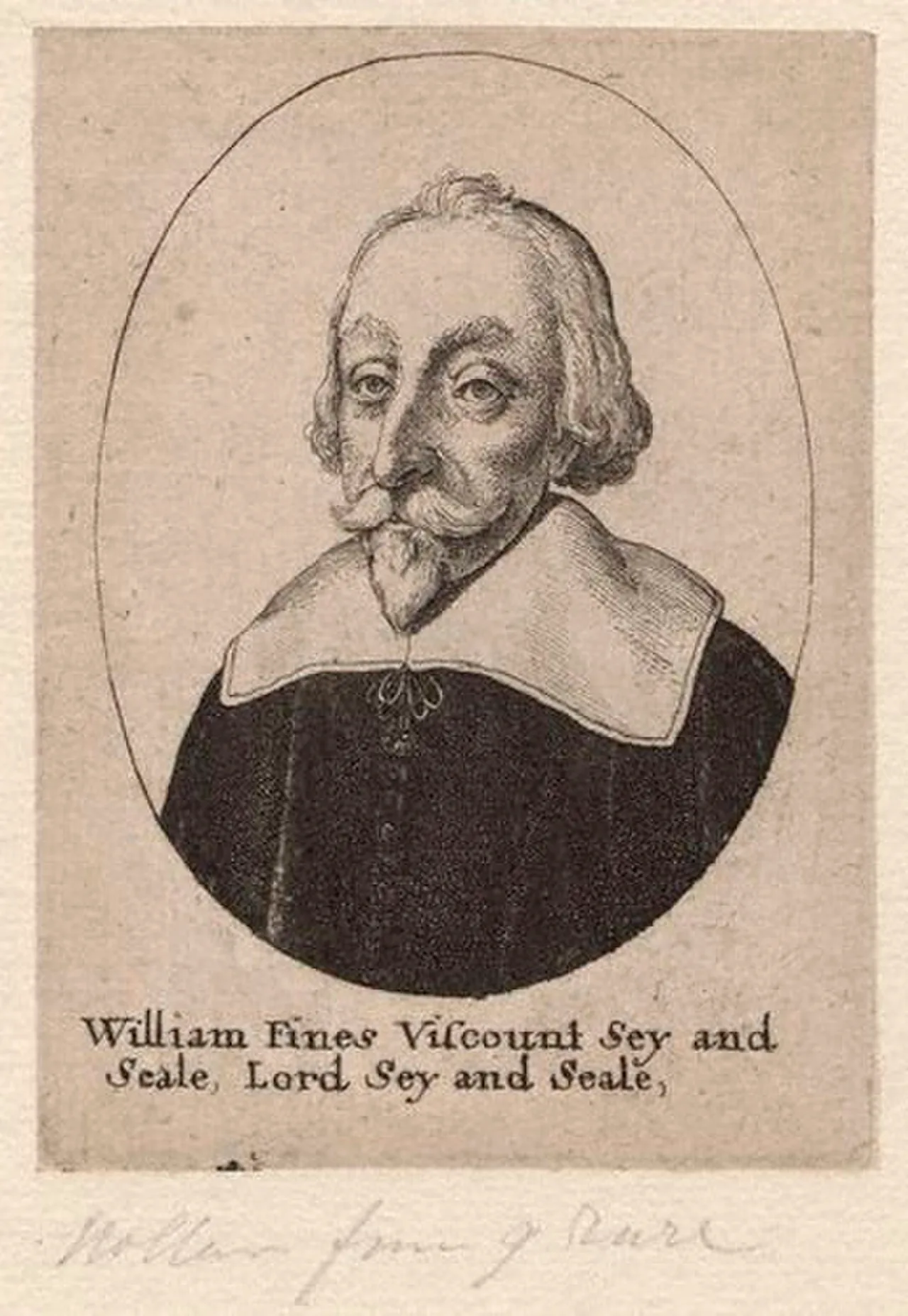 Porträt von William Fiennes, 1. Viscount Saye and Sele (1582–1662) – Gedenkseite