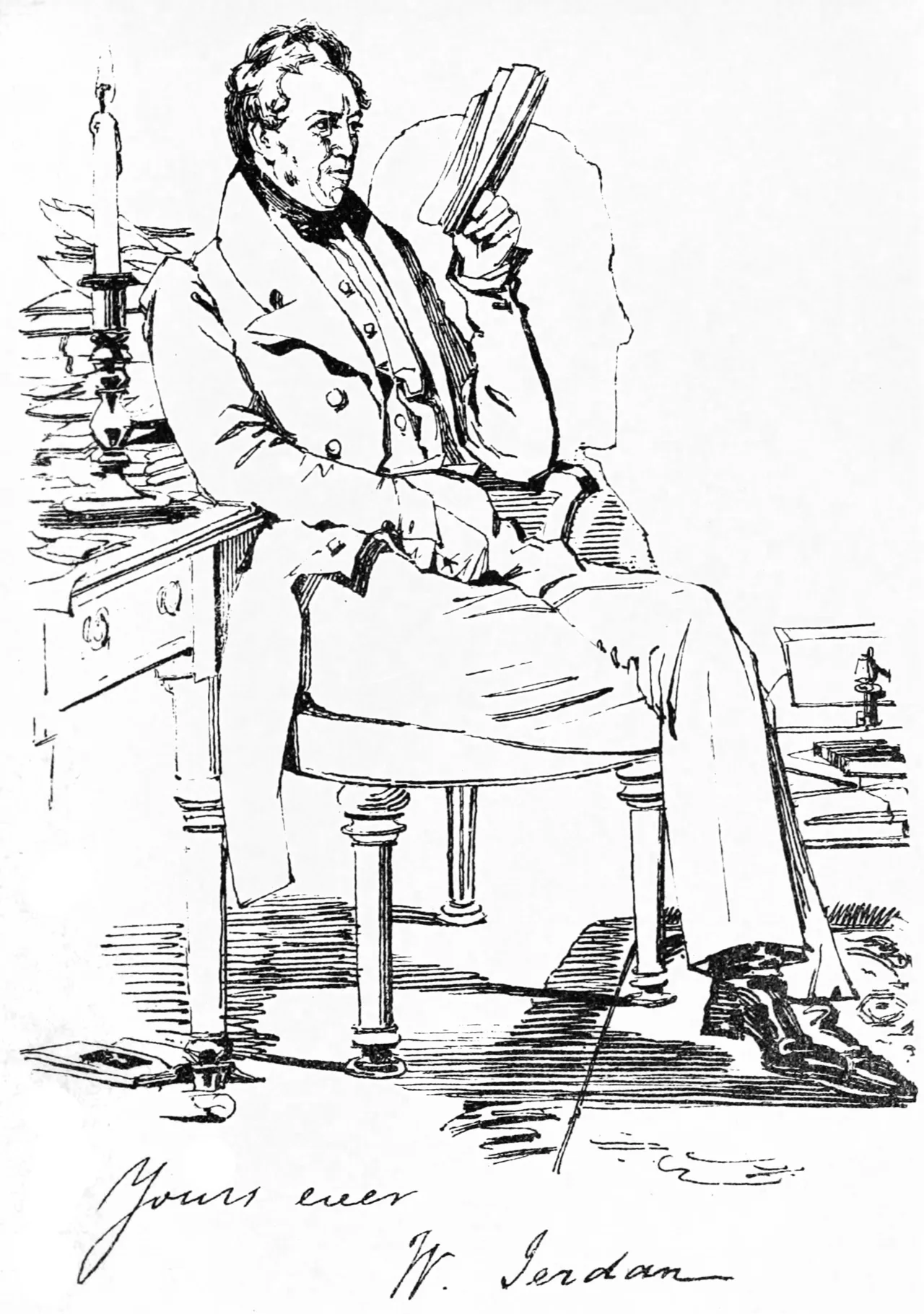 Portrait of William Jerdan (1782–1869) – memorial page
