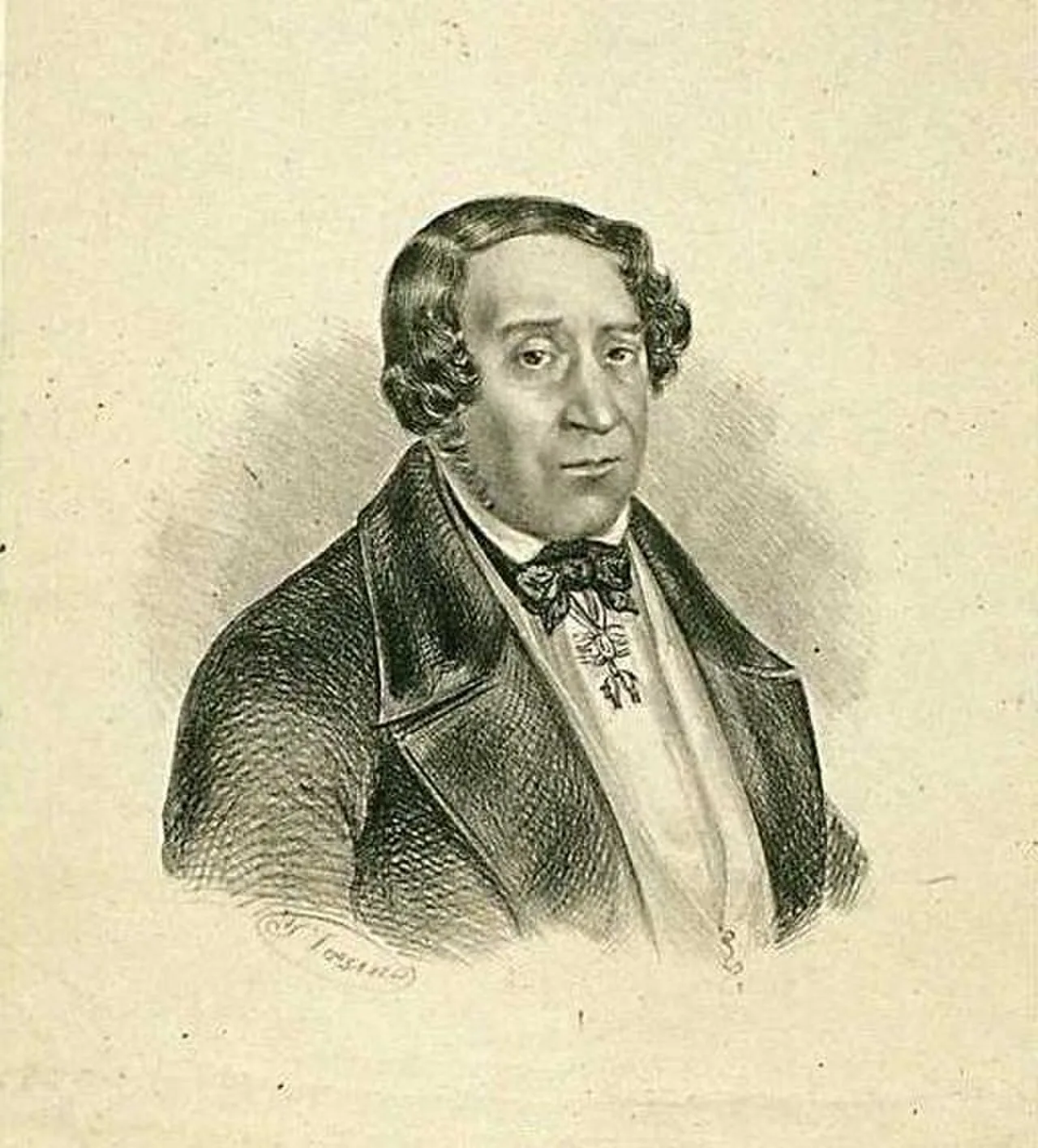 Porträt von Bernardino Fernández de Velasco (1783–1851) – Gedenkseite