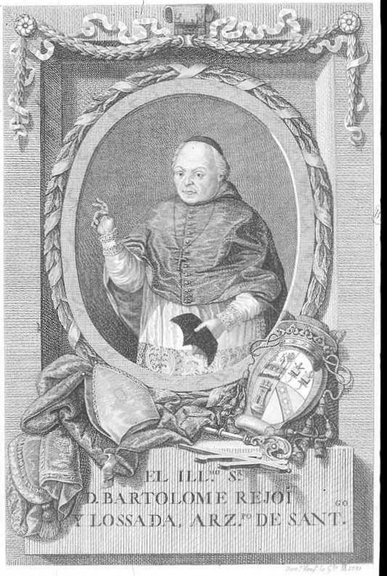 Porträt von Bartolomé de Rajoy (1690–1772) – Gedenkseite