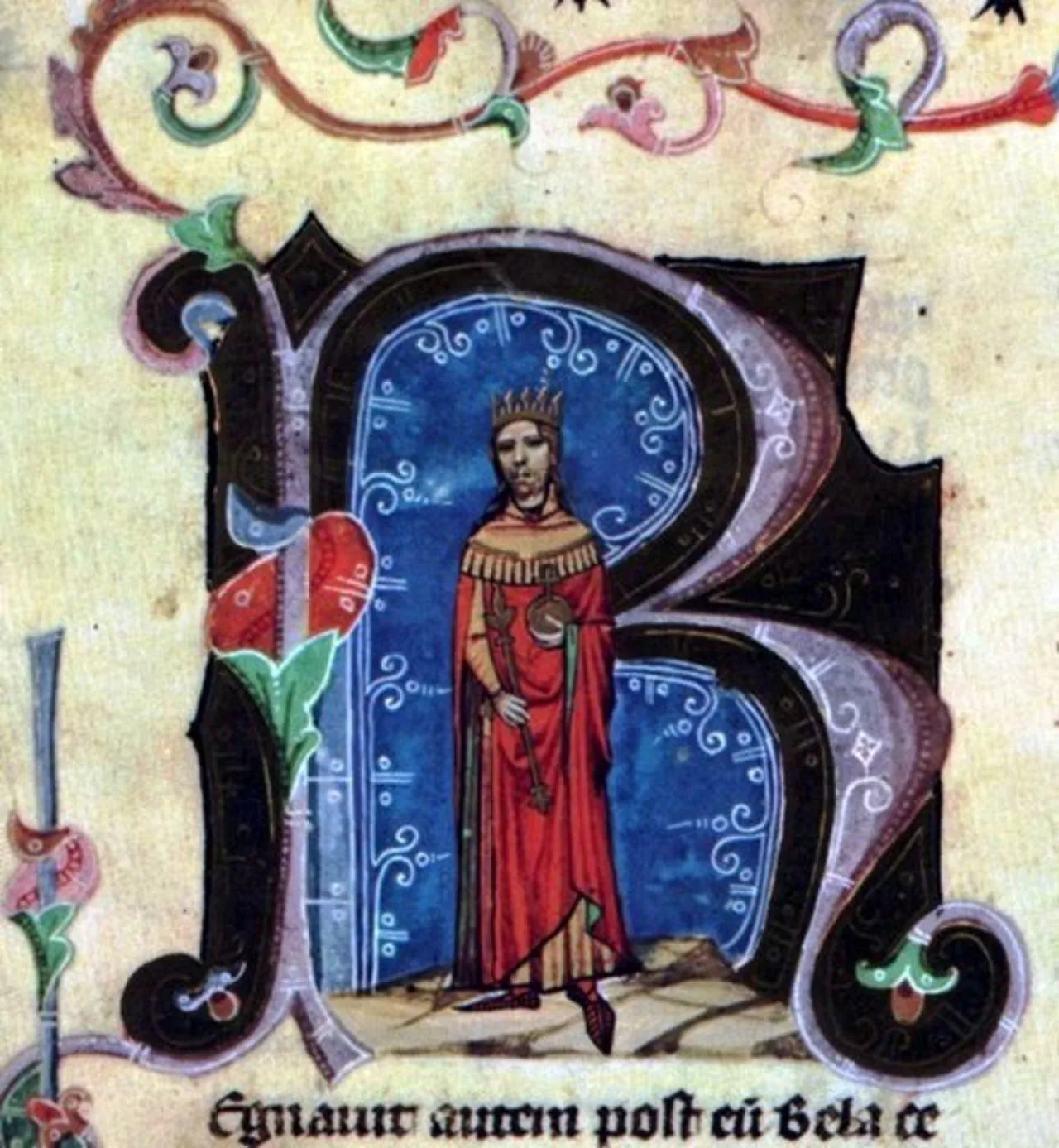 Porträt von Béla II. (1108–1141) – Gedenkseite