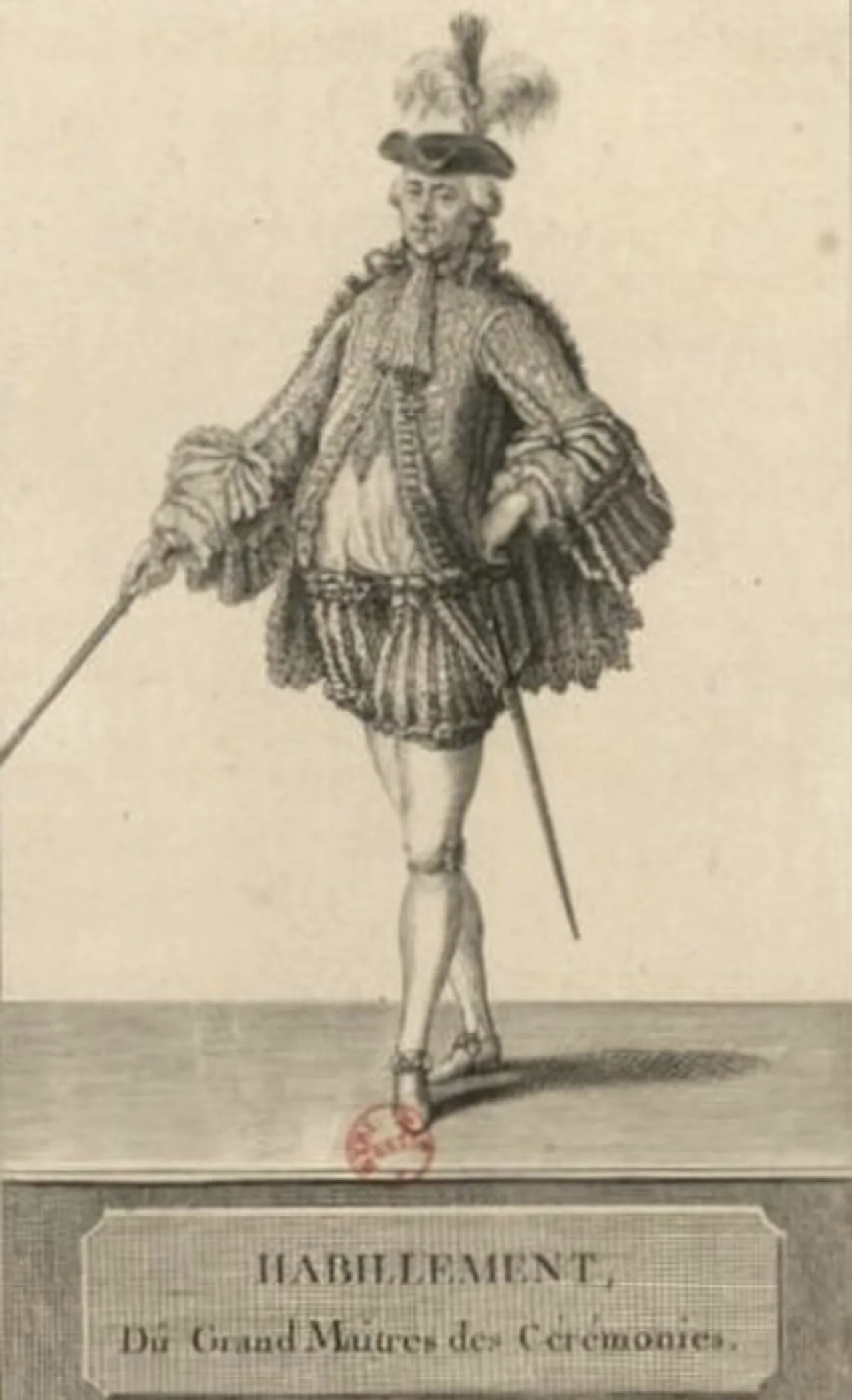 Porträt von Joachim de Dreux-Brézé (1710–1781) – Gedenkseite