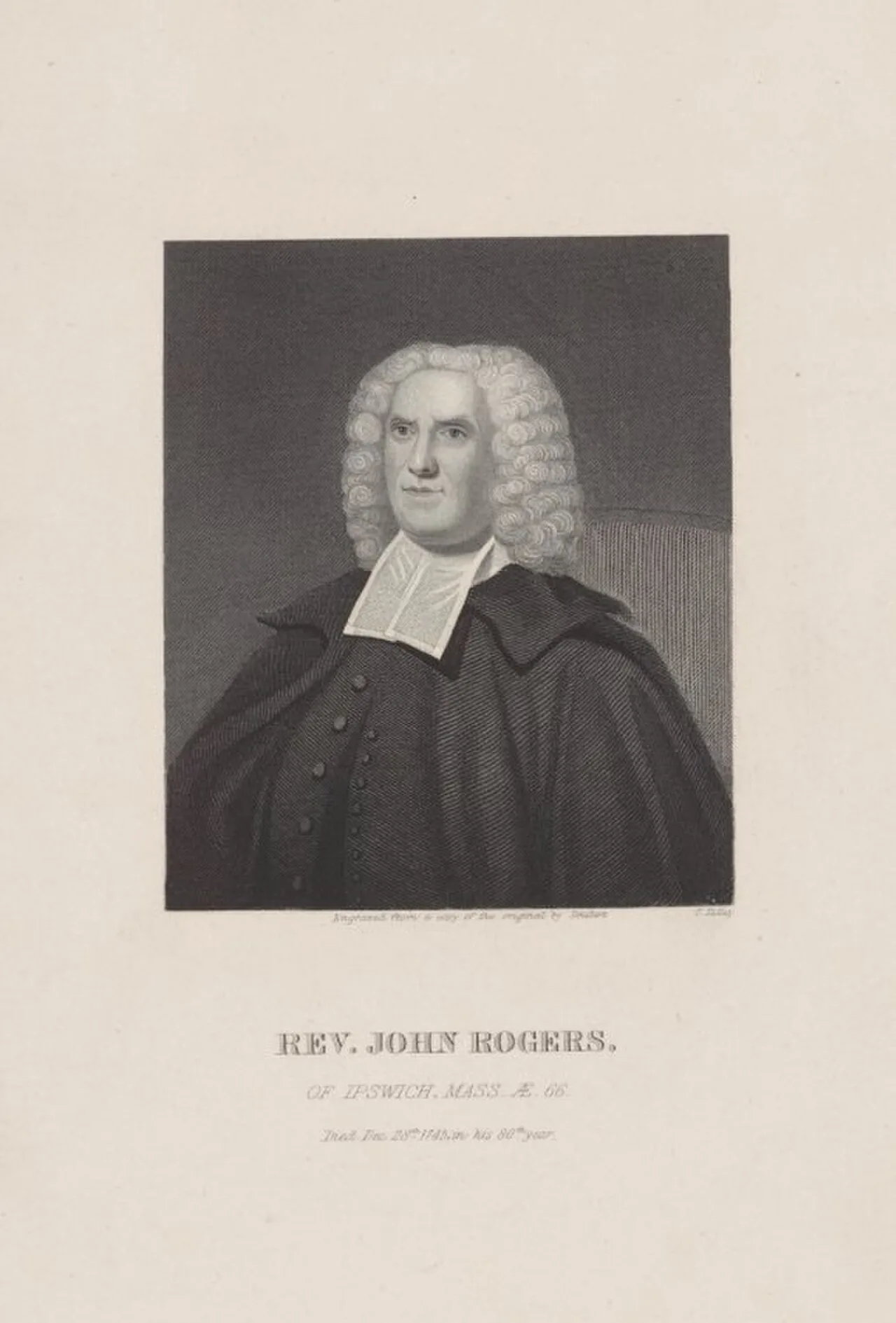Porträt von John Rogers (1666–1745) – Gedenkseite