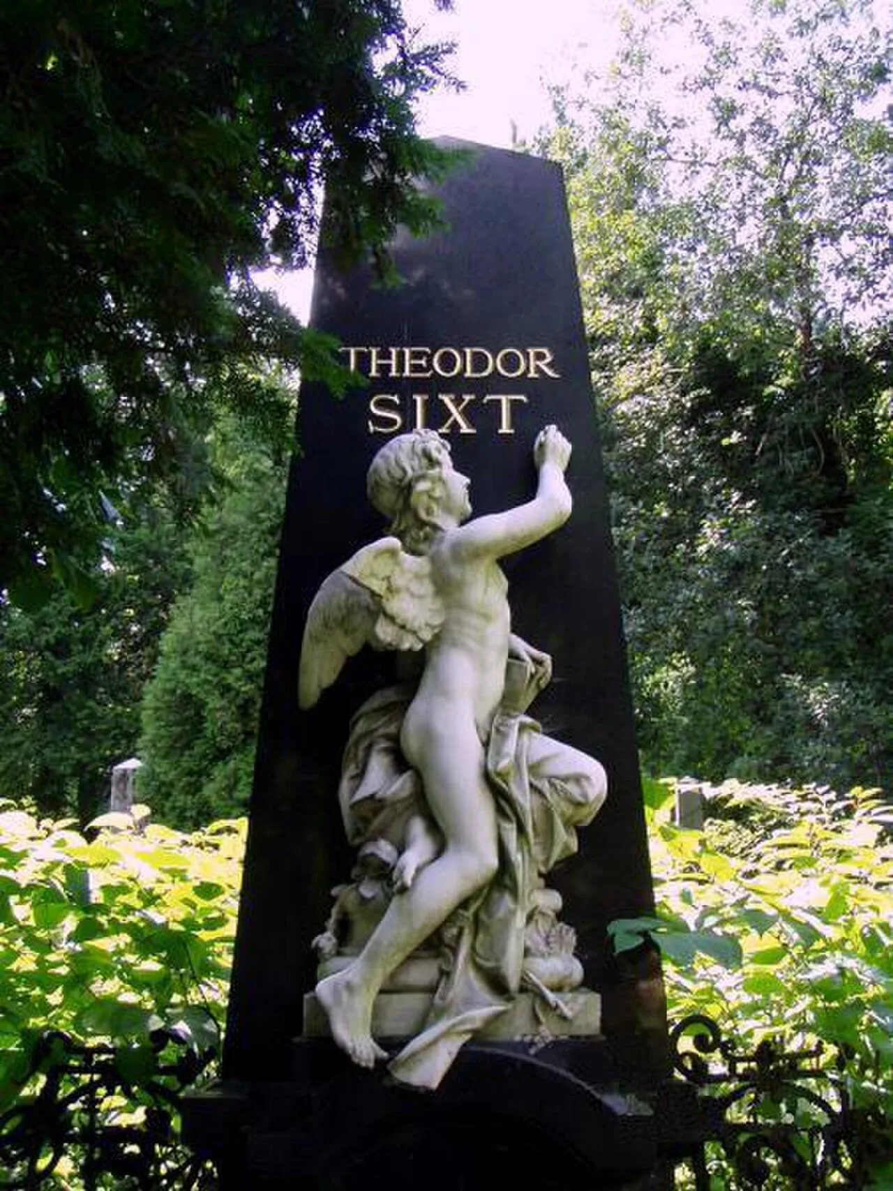 Porträt von Theodor Sixt (1834–1897) – Gedenkseite